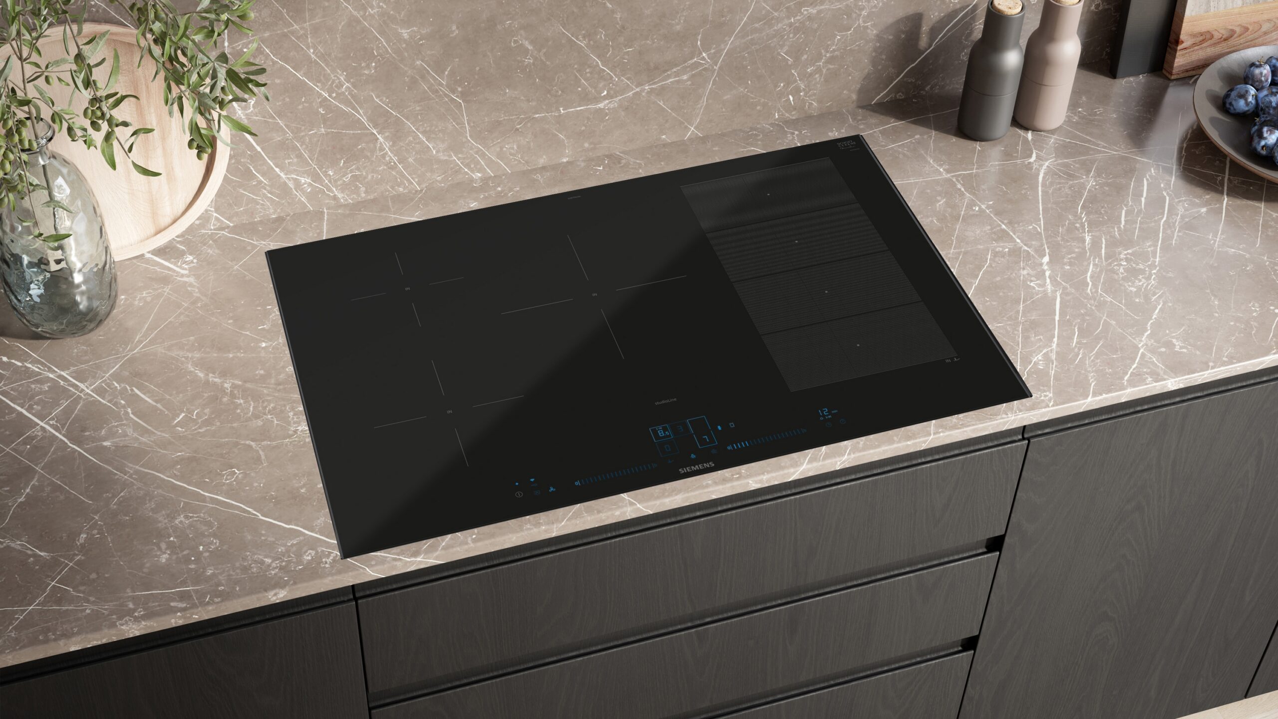 iQ700, Induktionskochfeld, 80 cm, Mit Rahmen aufliegend, EX870NVV6E – Bild 3