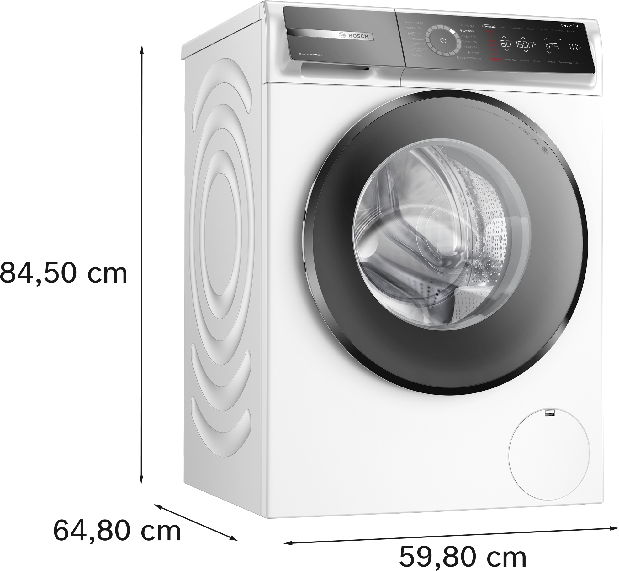 Serie 8, Waschmaschine, Frontlader, 10 kg, max. 1600 U/min., WGB256041 – Bild 6