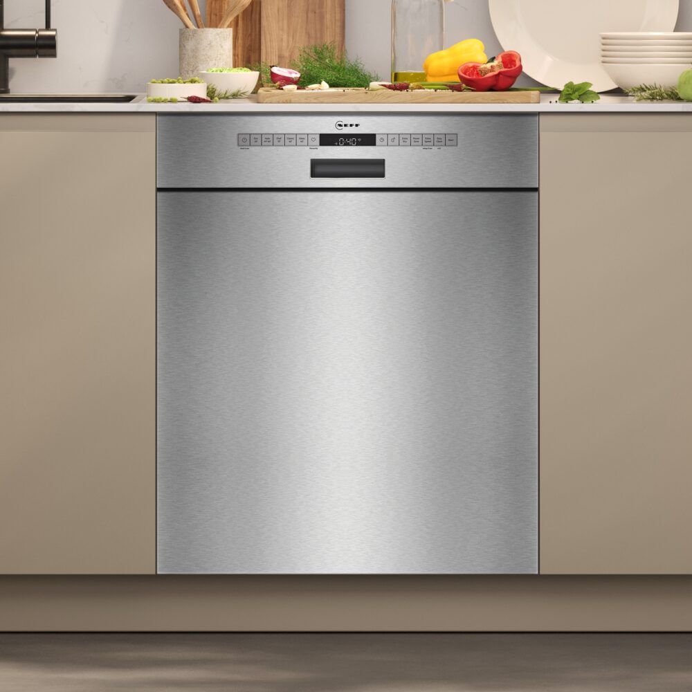 Alternative view of N 50, Unterbau-Geschirrspüler, 60 cm, Gebürsteter Stahl, S125ECS15E