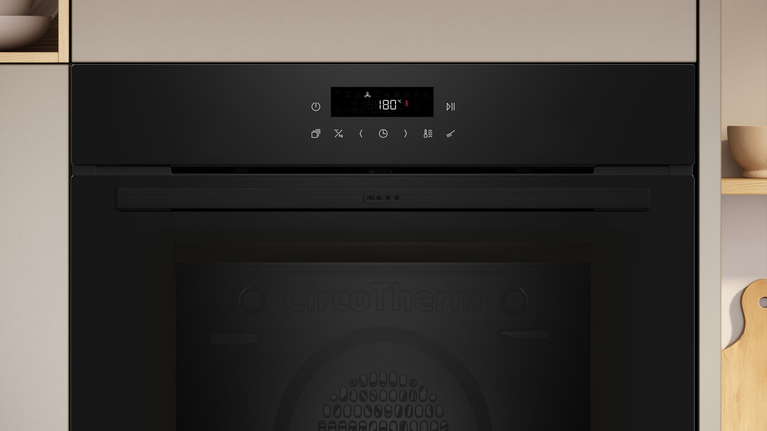 N 30, Backofen, 60 x 60 cm, Schwarz, B2CCJ7BK3 – Bild 2