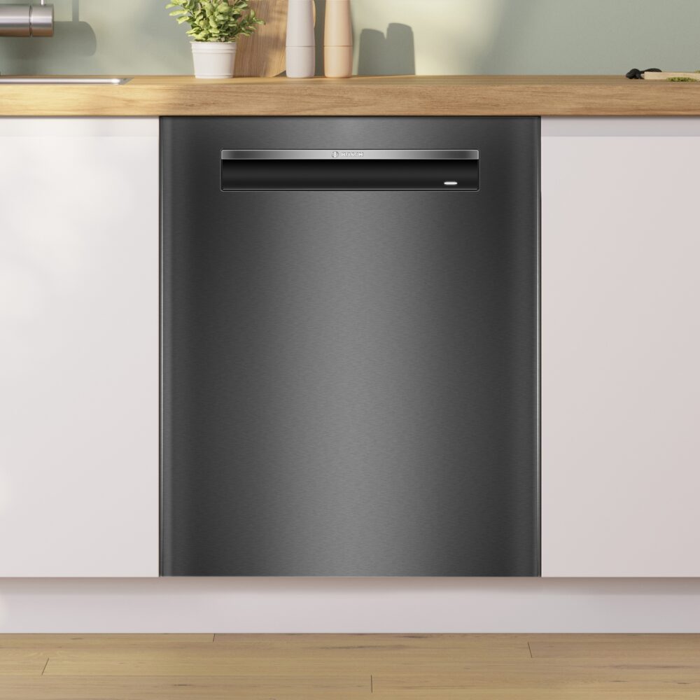 Alternative view of Serie 4, Unterbau-Geschirrspüler, 60 cm, Gebürsteter schwarzer Stahl mit Anti-Fingerprint, SMP4ECC72S