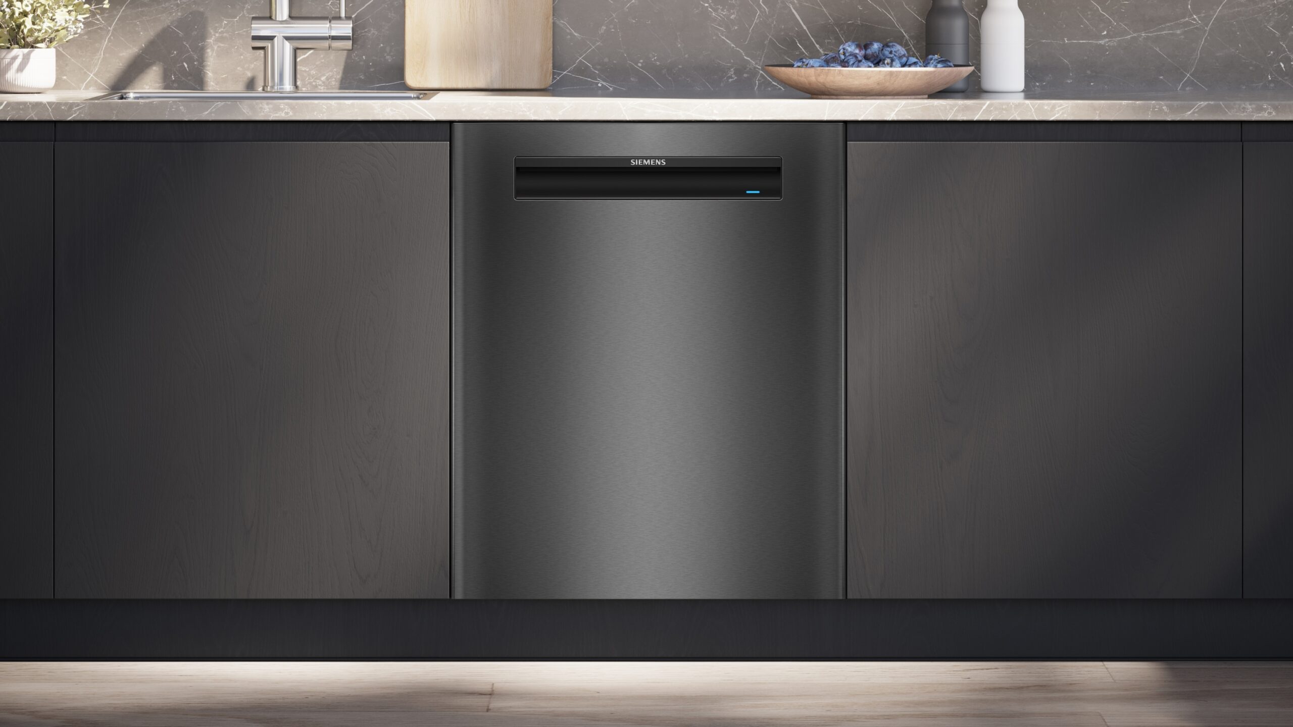 iQ500, Unterbau-Geschirrspüler, 60 cm, Gebürsteter schwarzer Stahl mit Anti-Fingerprint, SN15EC06CS – Bild 2
