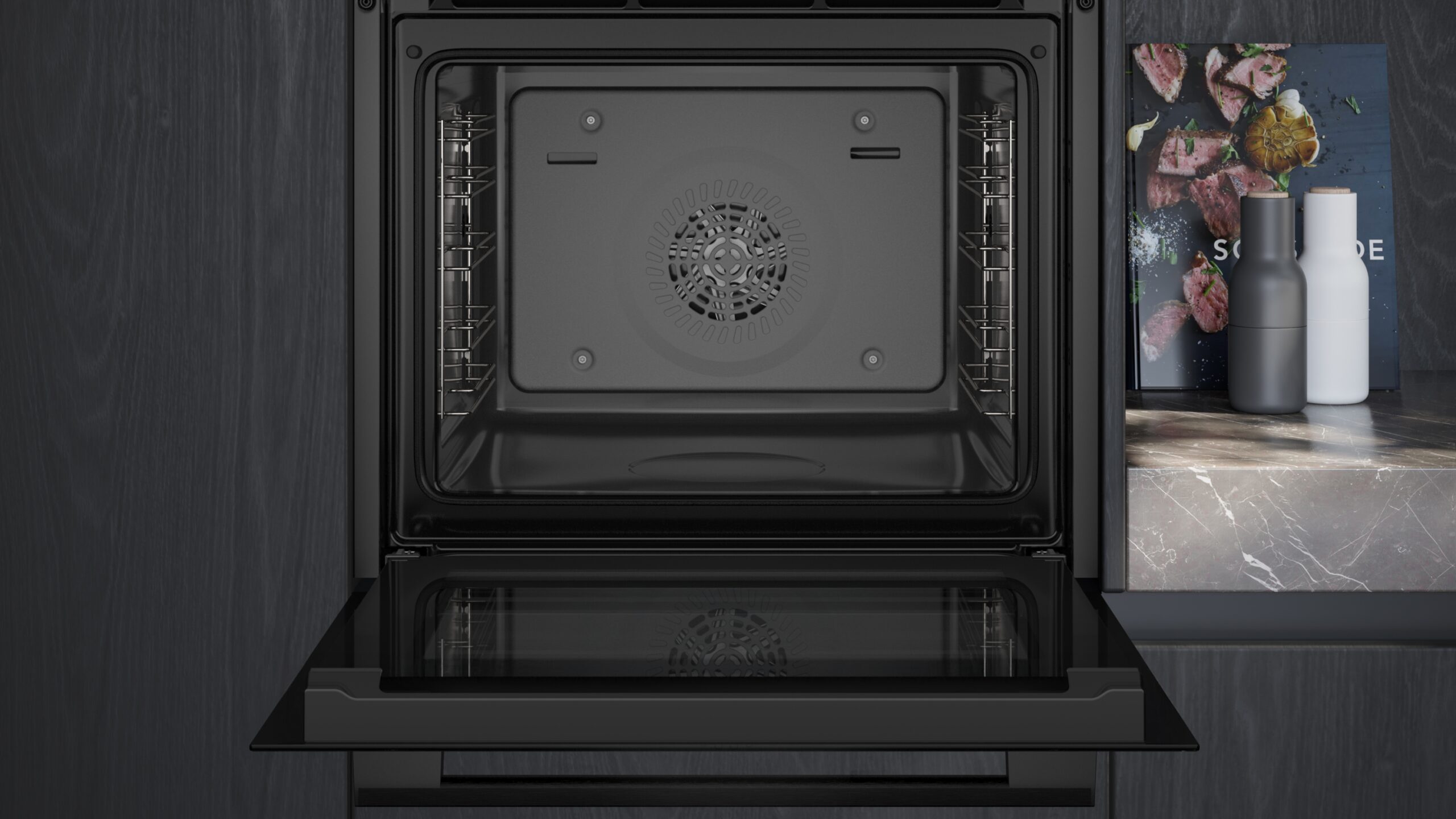 iQ500, Einbau-Backofen, 60 x 60 cm, Deep black inox, HB237GBB3 – Bild 3