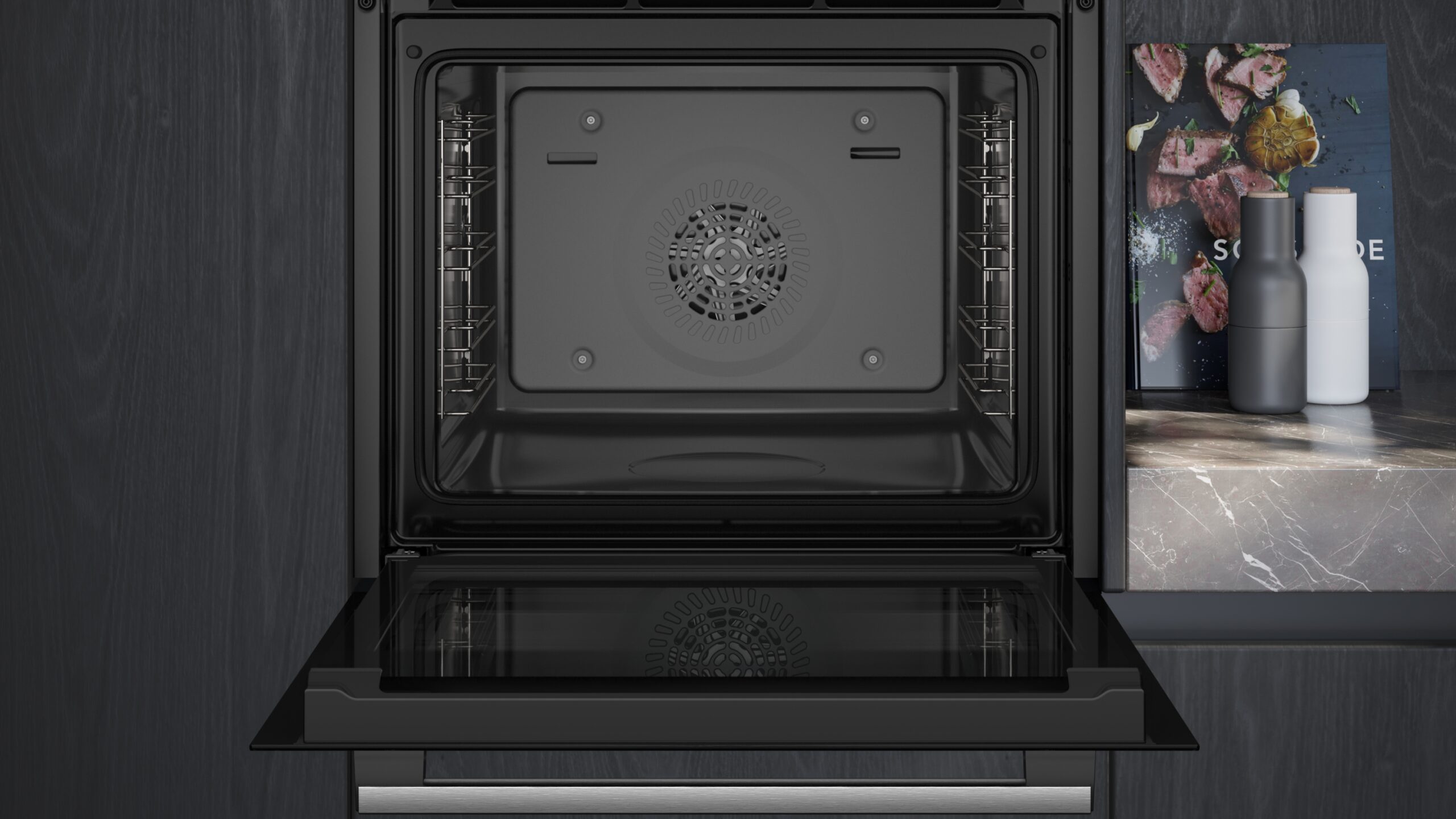 iQ300, Einbau-Backofen mit Dampfunterstützung, 60 x 60 cm, Edelstahl, HR532GBS3 – Bild 3