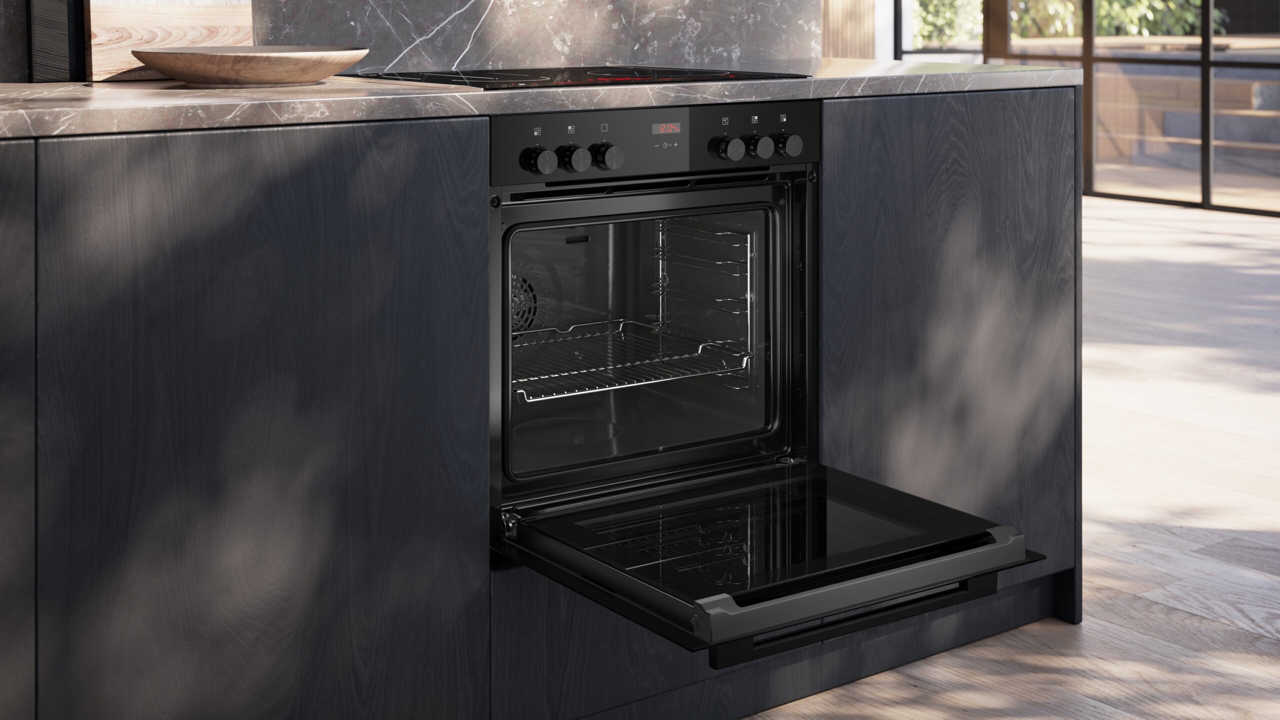 iQ300, Einbau-Herd, 60 x 60 cm, Deep black inox, HE213ABB3 – Bild 4