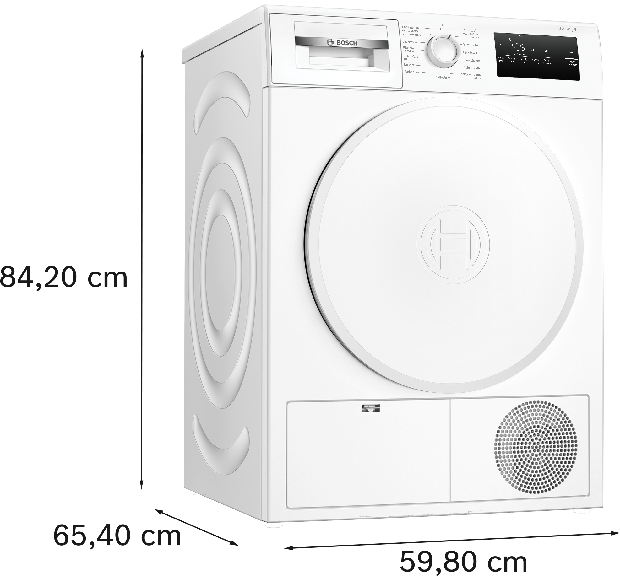 Serie 4, Wärmepumpentrockner, 8 kg, WTH83004 – Bild 6