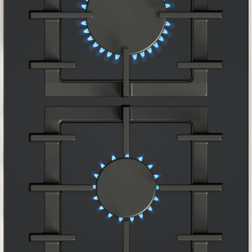 Serie 8, Domino-Kochfeld, Gas, 30 cm, Glaskeramik, Schwarz, PRB3A6I40