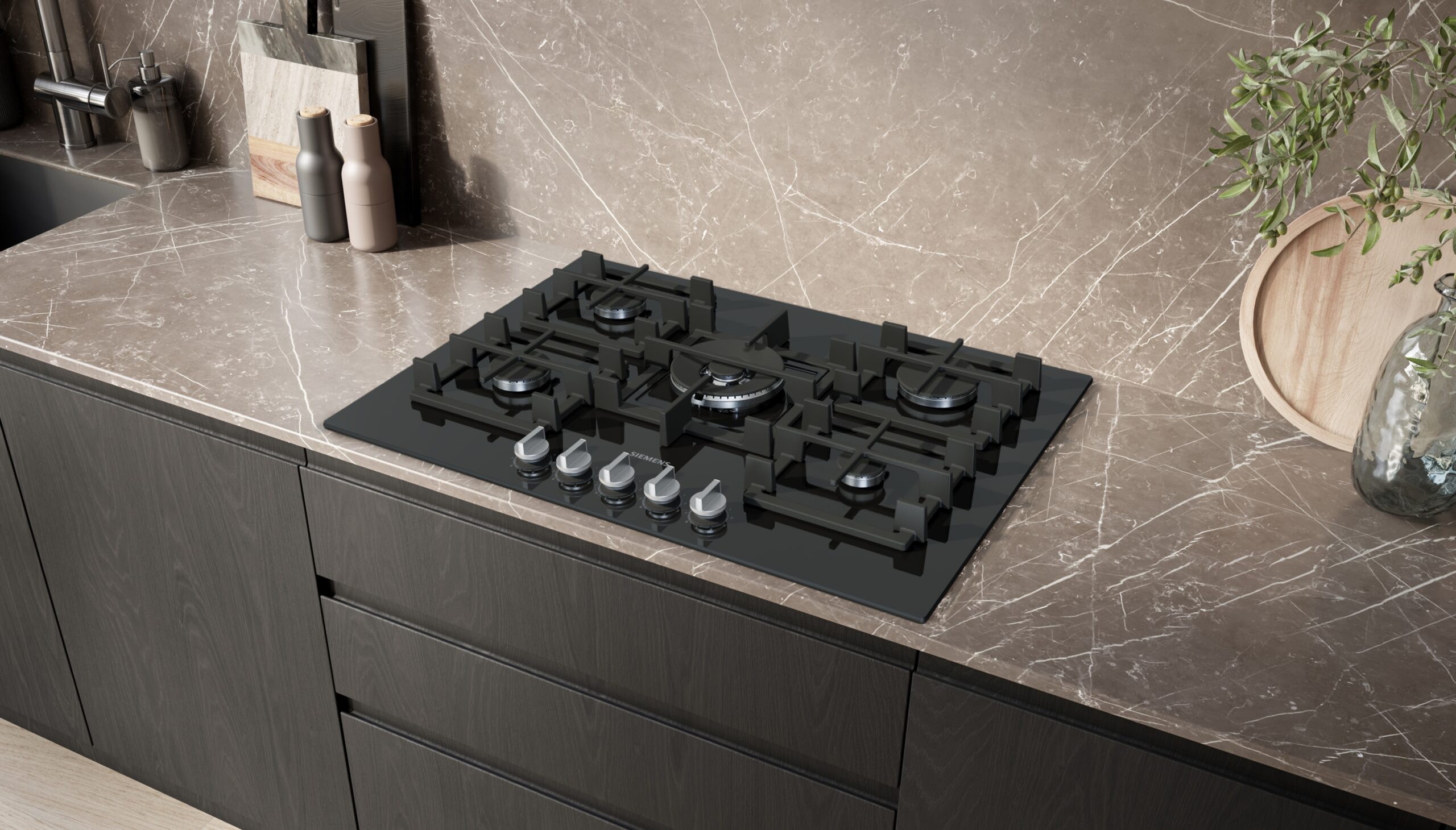 iQ700, Gaskochfeld, 75 cm, Hartglas, Schwarz, ER7A6RH40 – Bild 4