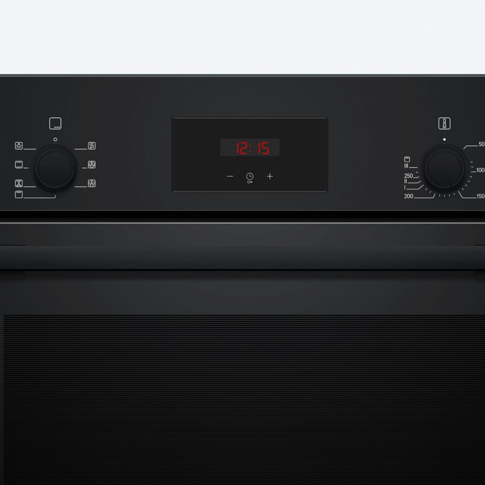 Alternative view of Serie 2, Einbau-Backofen, 60 x 60 cm, Schwarz, HBF133BA1