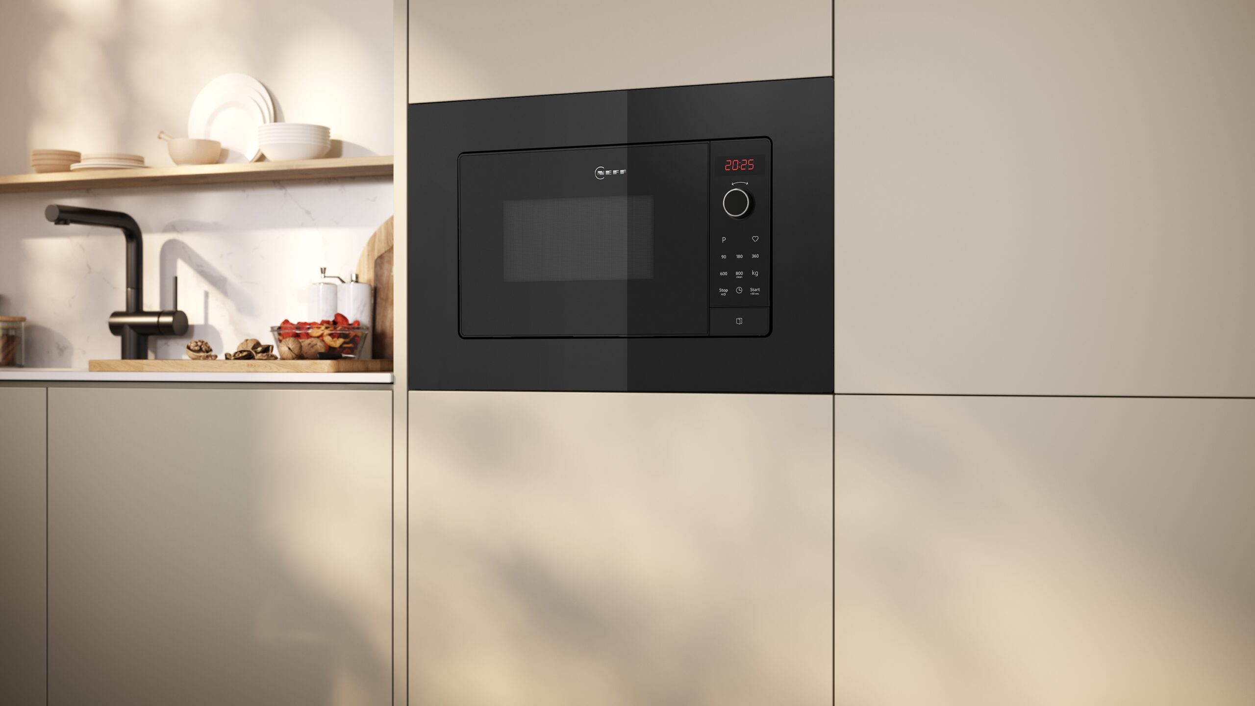 N 30, Einbau Mikrowelle, Schwarz, HLAWG26S3 – Bild 5