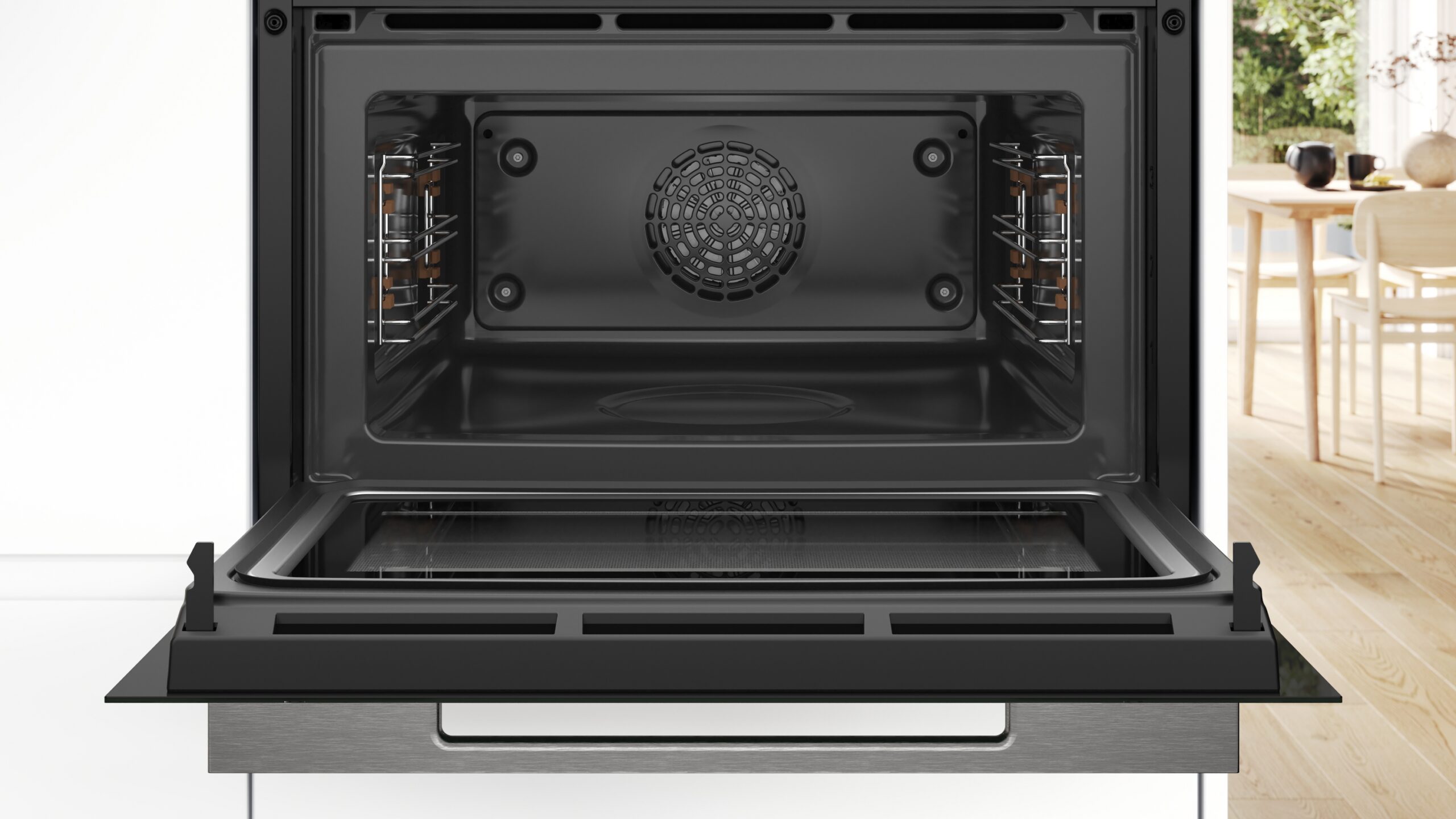 Serie 8, Einbau-Kompaktbackofen mit Mikrowellenfunktion, 60 x 45 cm, Schwarz, CMG7241B1 – Bild 3