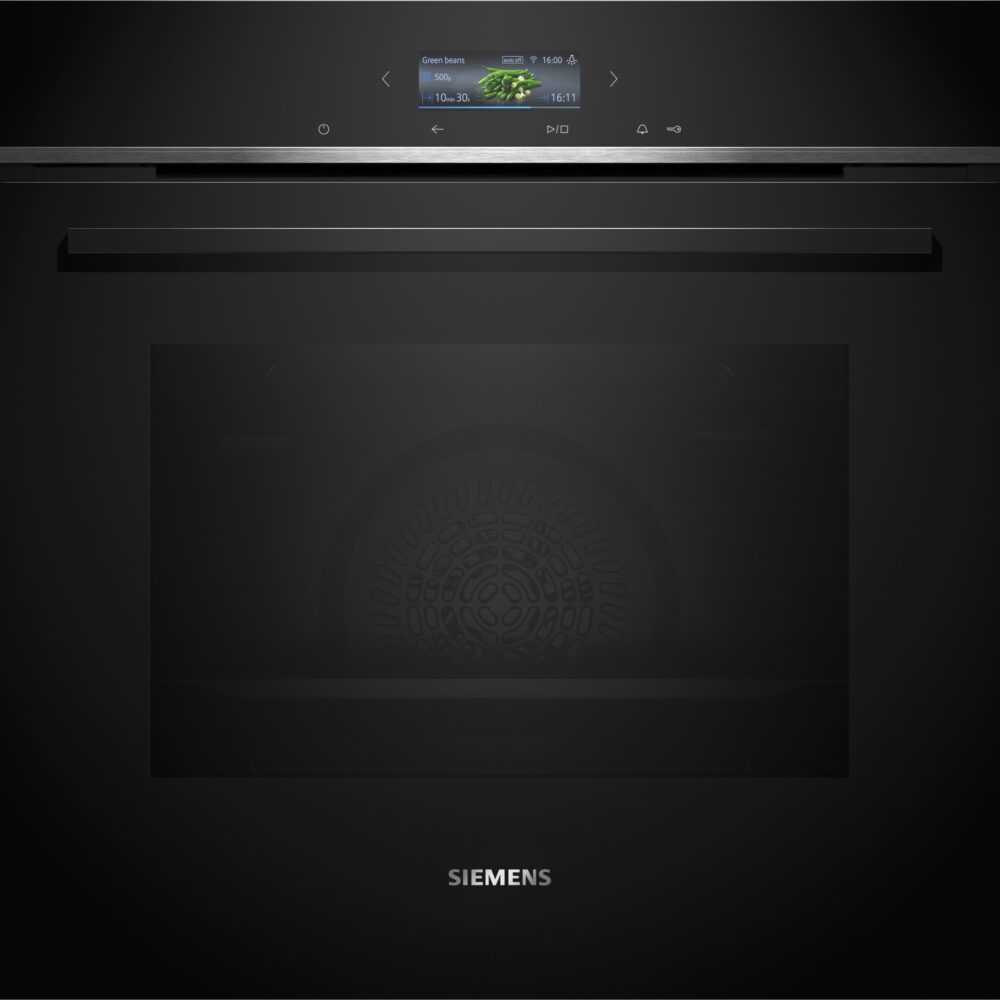 iQ700, Einbau-Backofen, 60 x 60 cm, Schwarz, Edelstahl, HB774G1B1