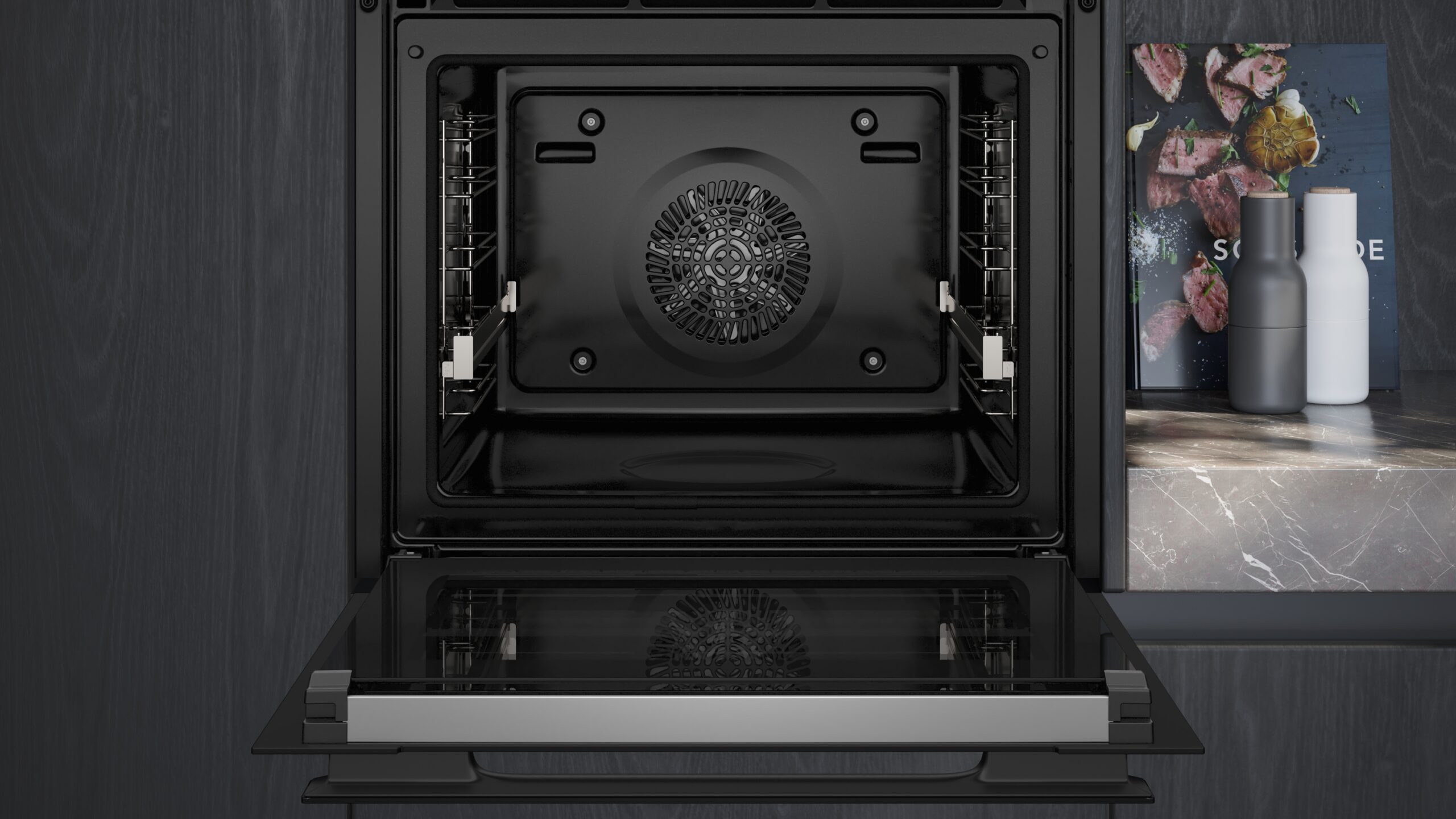 iQ700, Einbau-Backofen, 60 x 60 cm, Schwarz, Edelstahl, HB978GMB1 – Bild 3