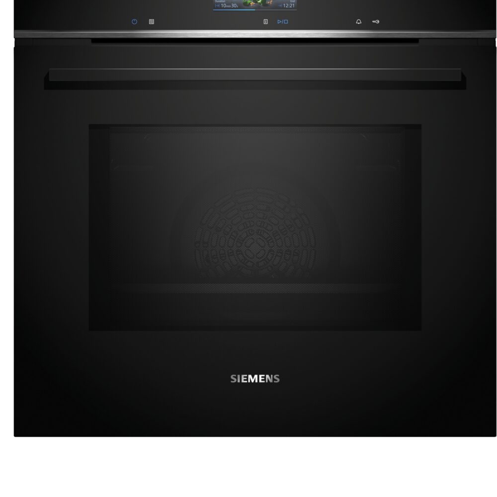 iQ700, Einbau-Backofen mit Mikrowellenfunktion, 60 x 60 cm, Schwarz, Edelstahl, HM736G1B1