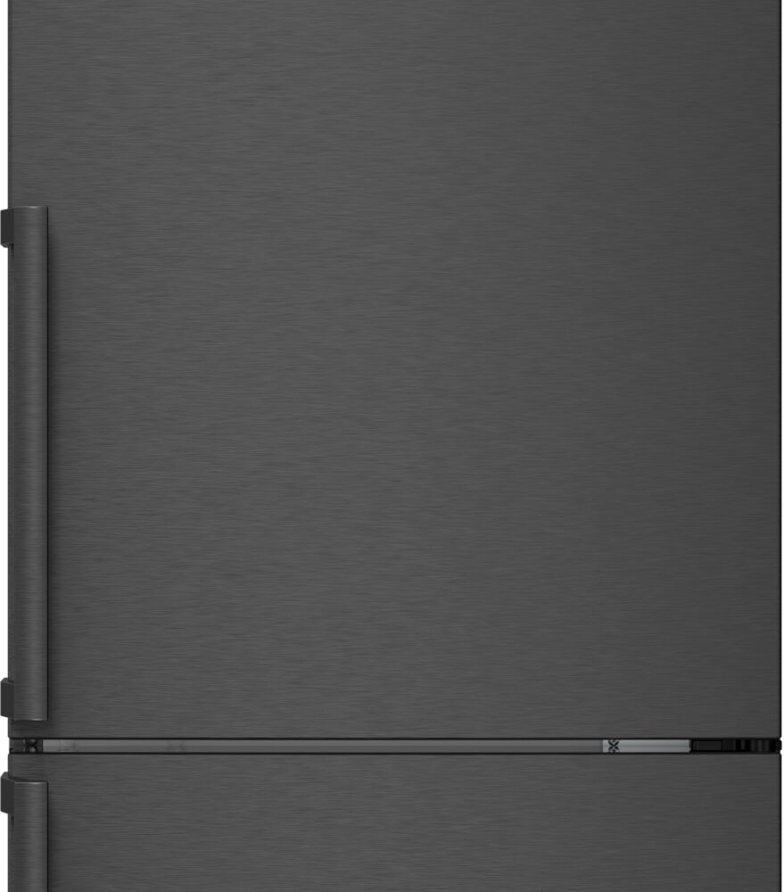 Serie 4, Freistehende Kühl-Gefrier-Kombination mit Gefrierbereich unten, 203 x 60 cm, Gebürsteter schwarzer Stahl AntiFingerprint, KGN39VXAU