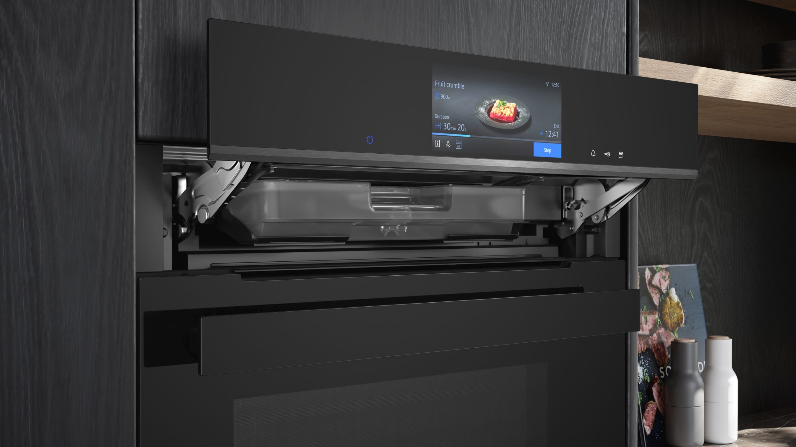 iQ700, Einbau-Dampfbackofen, 60 x 60 cm, Schwarz, Edelstahl, HS958GCB1 – Bild 5