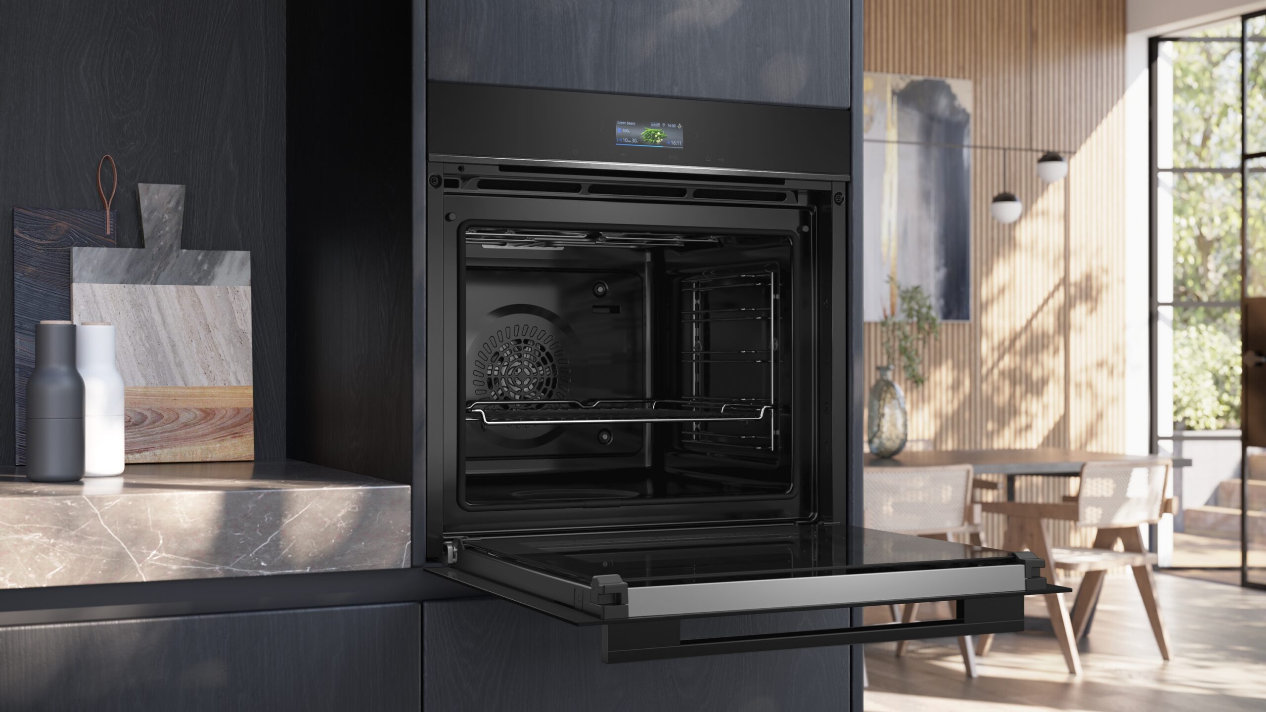 iQ700, Einbau-Backofen, 60 x 60 cm, Schwarz, Edelstahl, HB772G1B1 – Bild 4