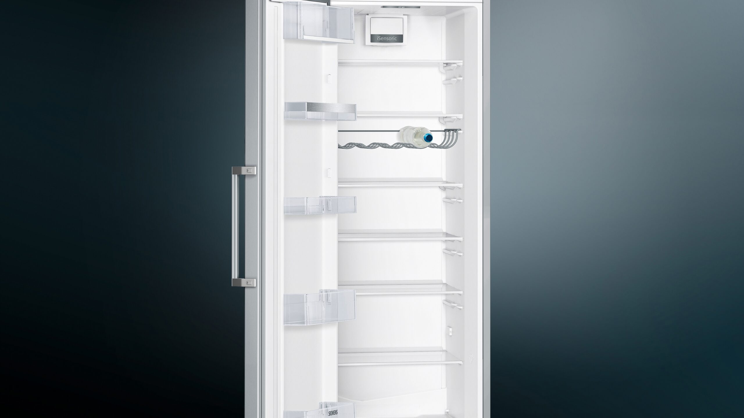 iQ300, Freistehender Kühlschrank, 186 x 60 cm, Gebürsteter Stahl, KS36VVIEP – Bild 3