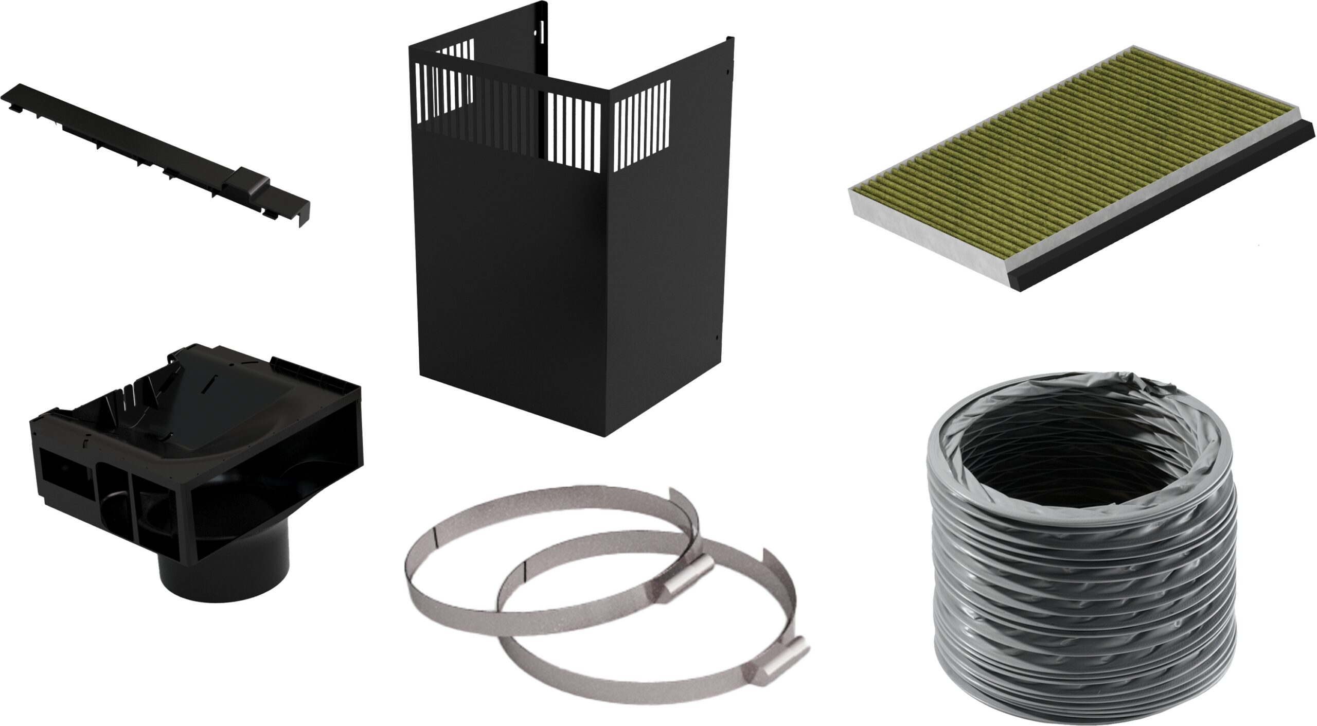 Long-life Clean Air Umluftset, Schwarz, LZ11FBI16