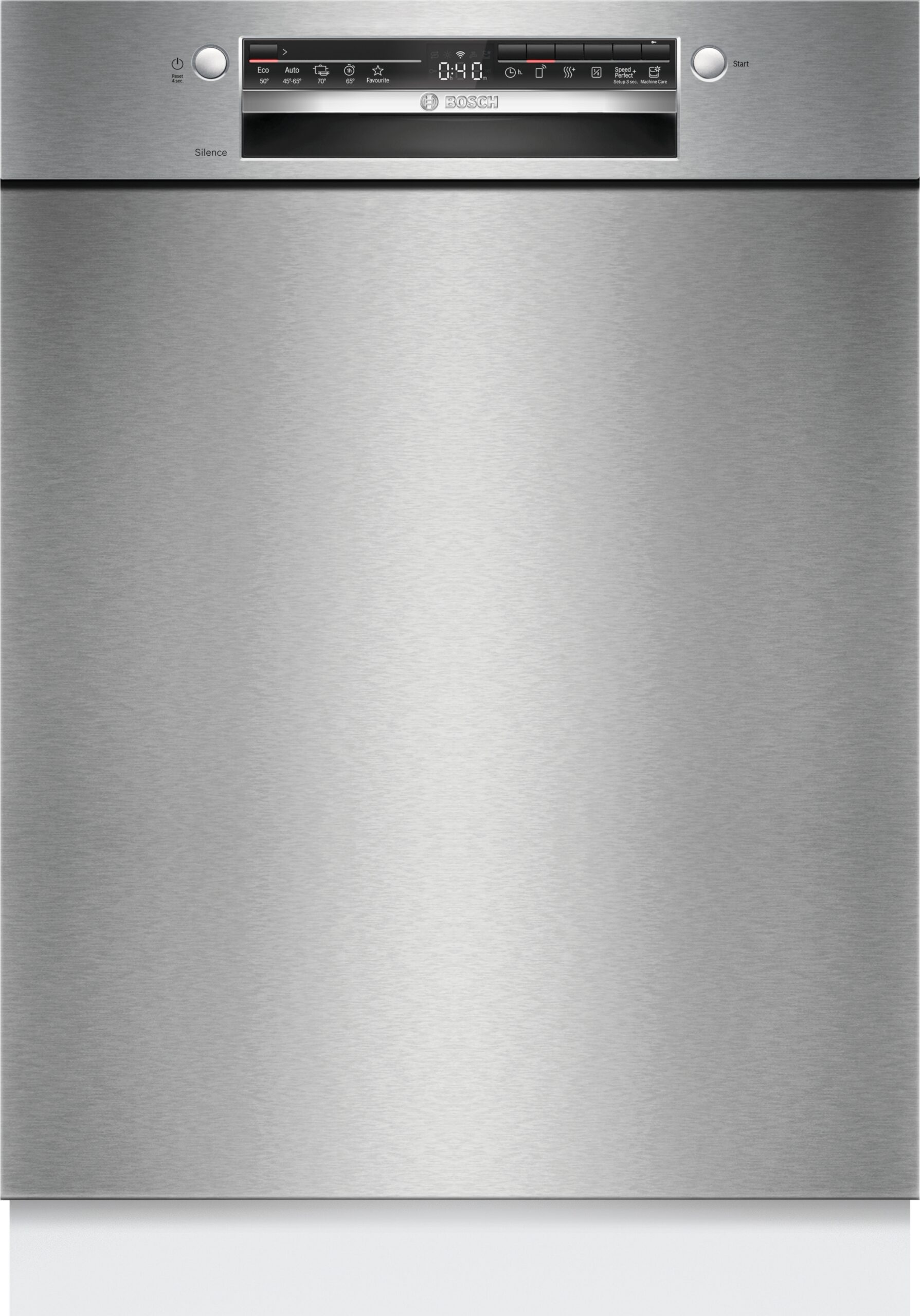 Serie 2, Unterbau-Geschirrspüler, 60 cm, Gebürsteter Stahl, SMU2HTS08E