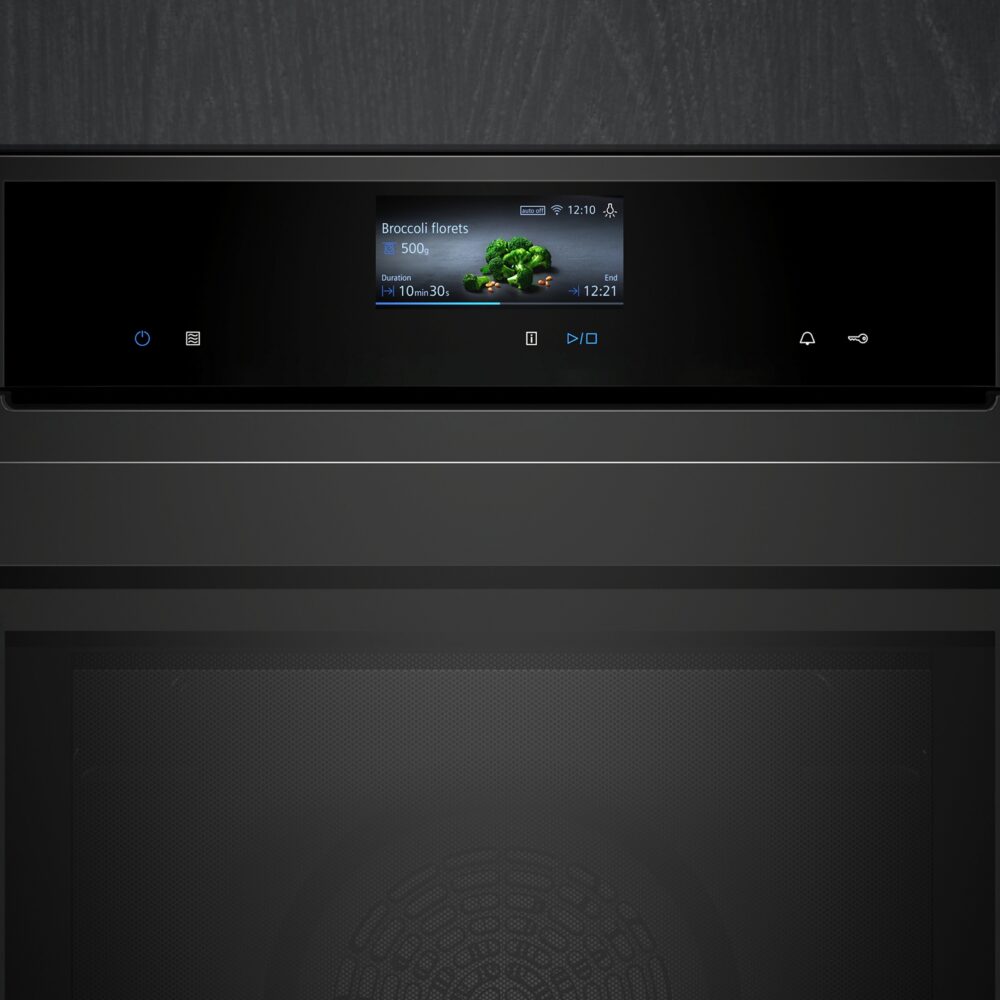 Alternative view of iQ700, Einbau-Backofen mit Mikrowellenfunktion, 60 x 60 cm, Matt schwarz, HM976GMM1