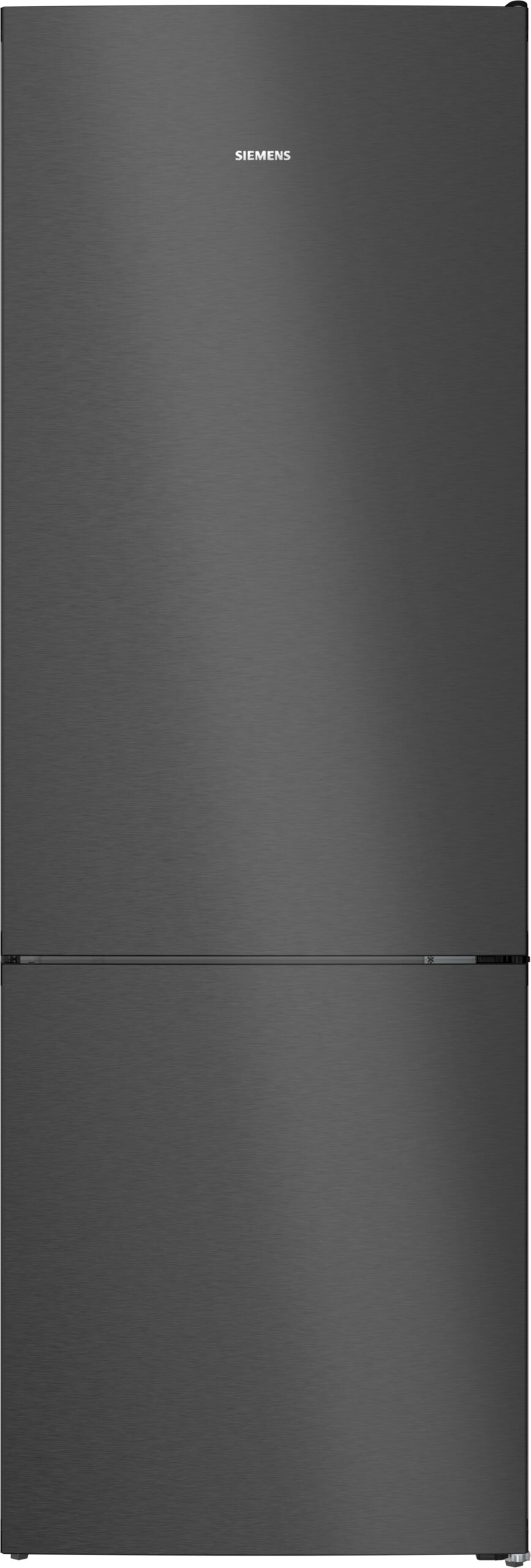 iQ300, Freistehende Kühl-Gefrier-Kombination mit Gefrierbereich unten, 203 x 70 cm, Gebürsteter schwarzer Stahl AntiFingerprint, KG49NVXCG