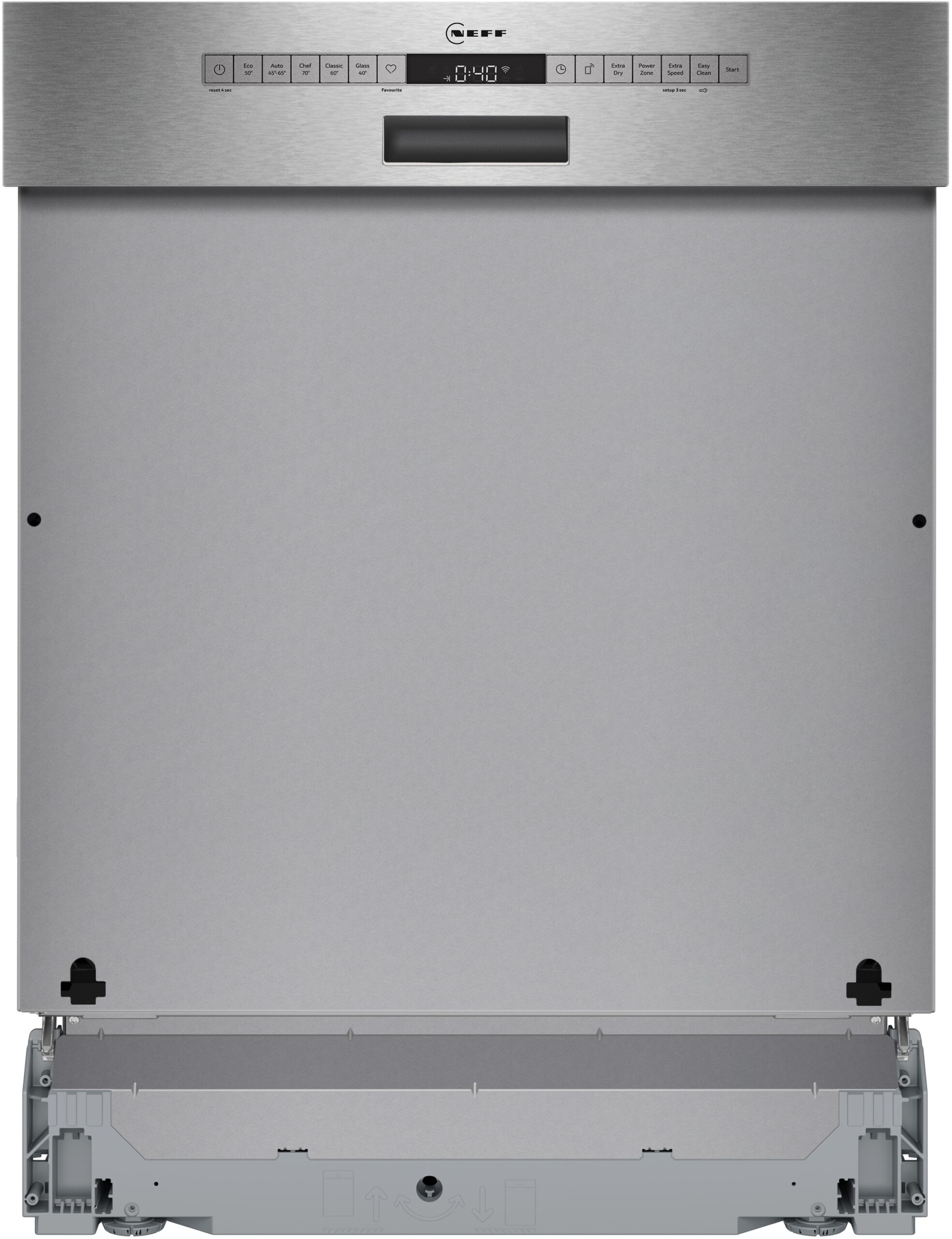 N 50, Geschirrspüler integrierbar, 60 cm, Gebürsteter Stahl, S145HTS06E – Bild 4