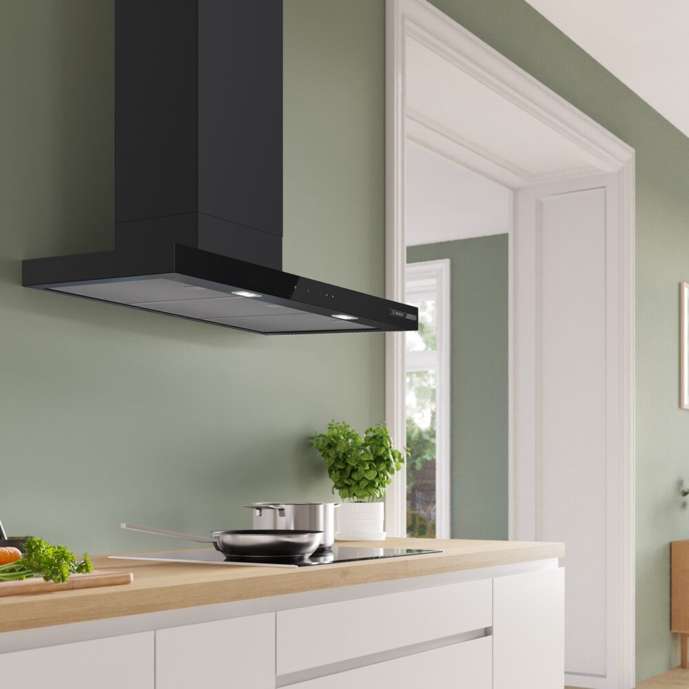 Alternative view of Serie 6, Wandesse, 90 cm, Mattschwarz, DWB97DN60