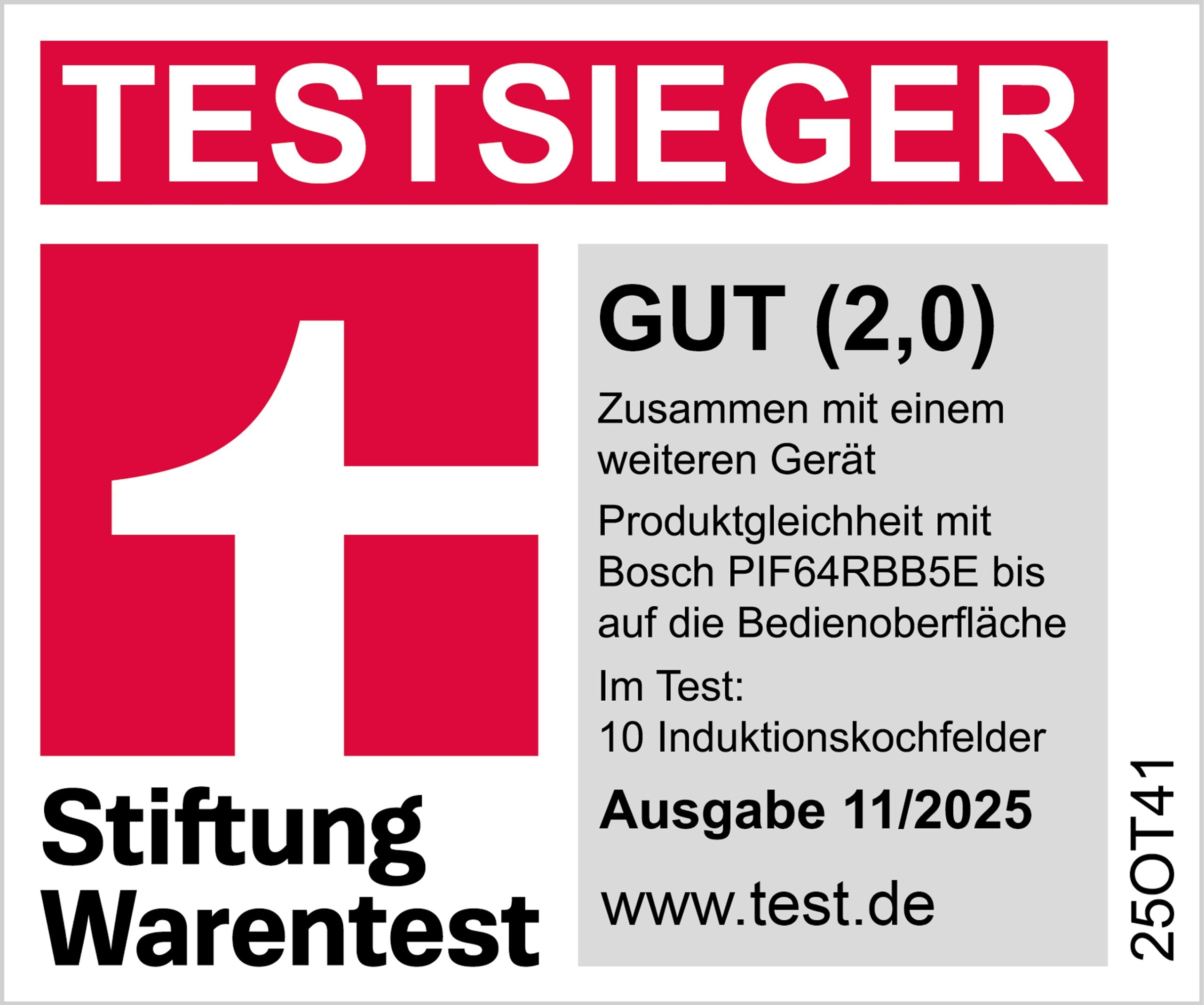 iQ300, Induktionskochfeld, 60 cm, Mit Rahmen aufliegend, EH64KBFB5E – Bild 4