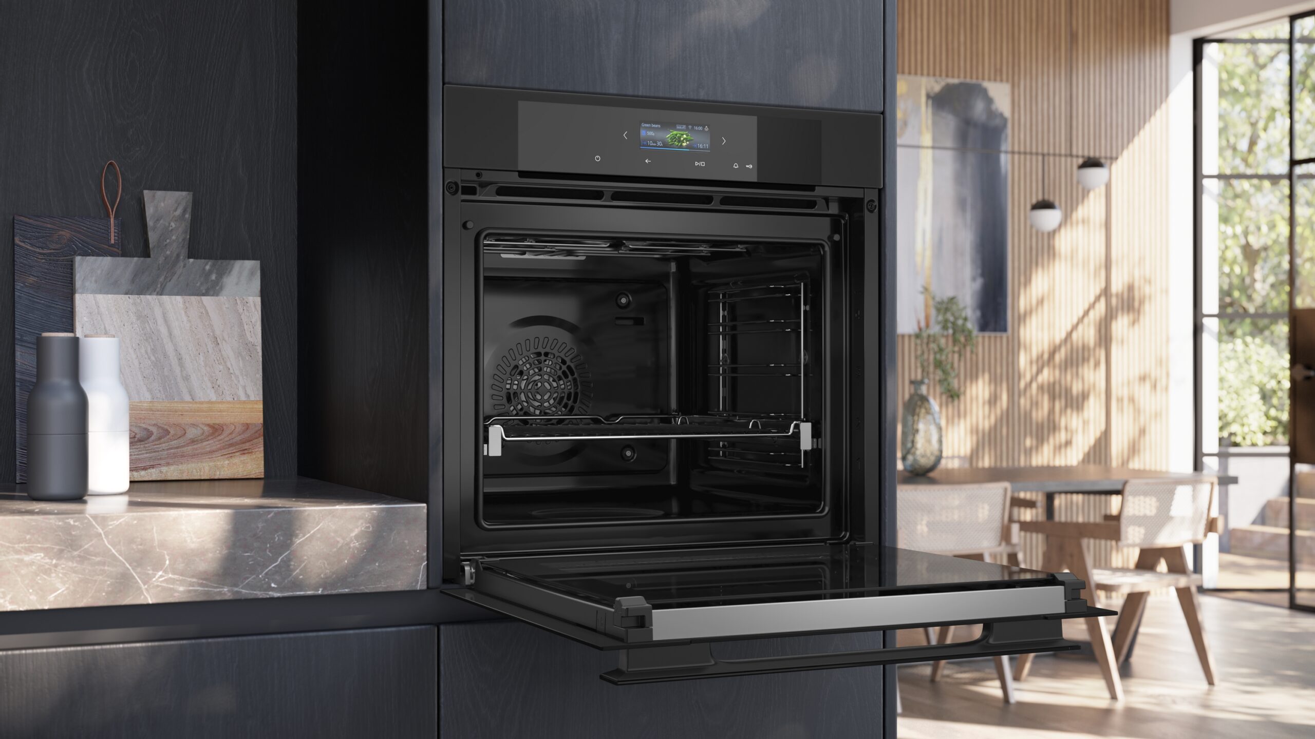 iQ700, Einbau-Backofen, 60 x 60 cm, Matt schwarz, HB974GLM1 – Bild 4
