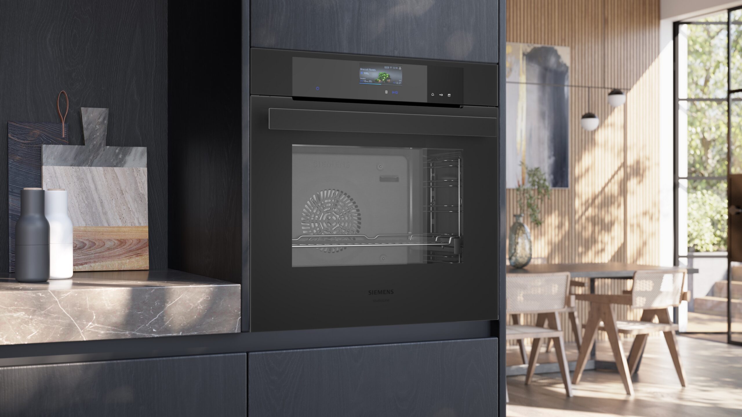 iQ700, Einbau-Dampfbackofen, 60 x 60 cm, Matt schwarz, HS936GCM1 – Bild 6