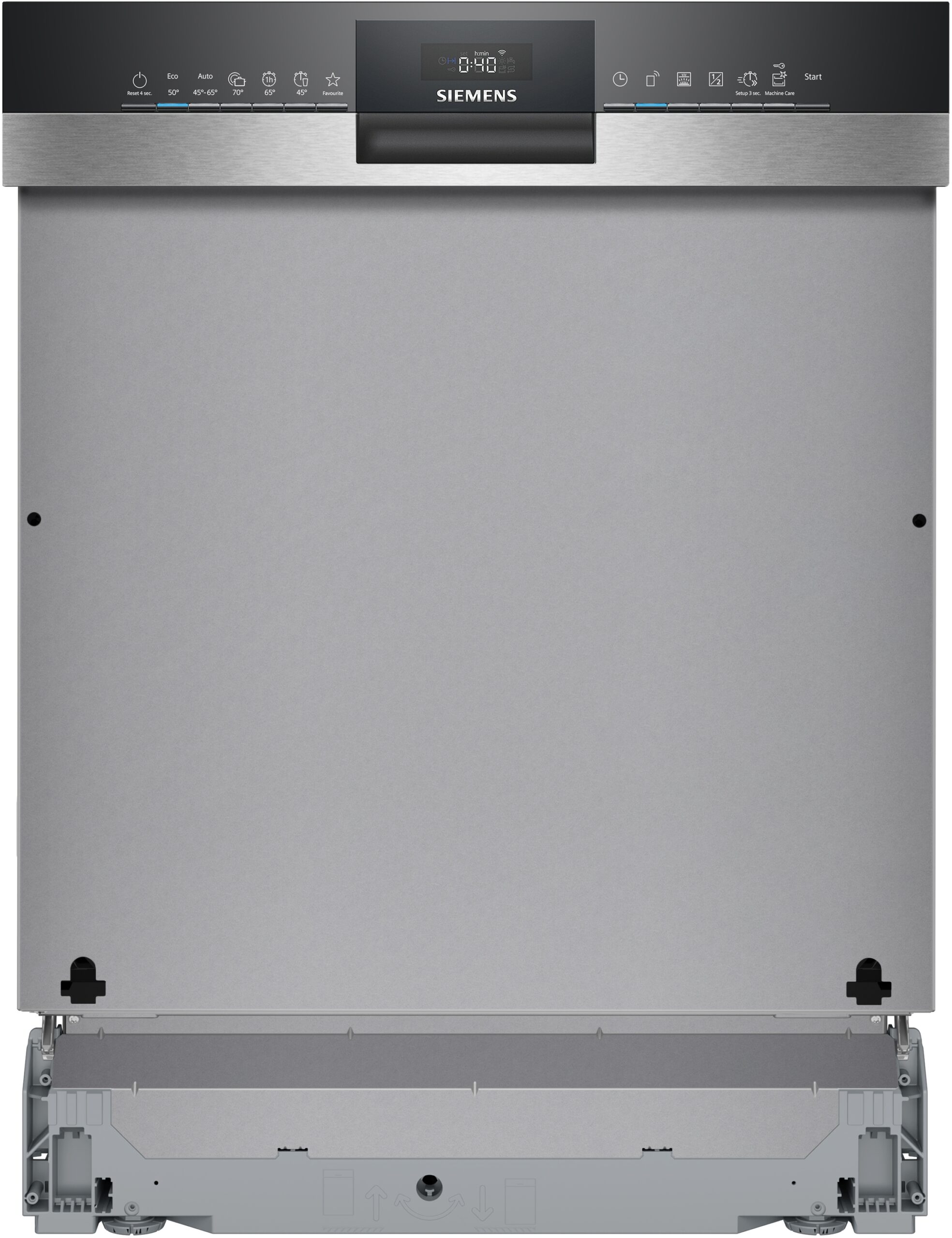 iQ300, Teilintegrierter Geschirrspüler, 60 cm, Gebürsteter Stahl, SN53HS03VE – Bild 4