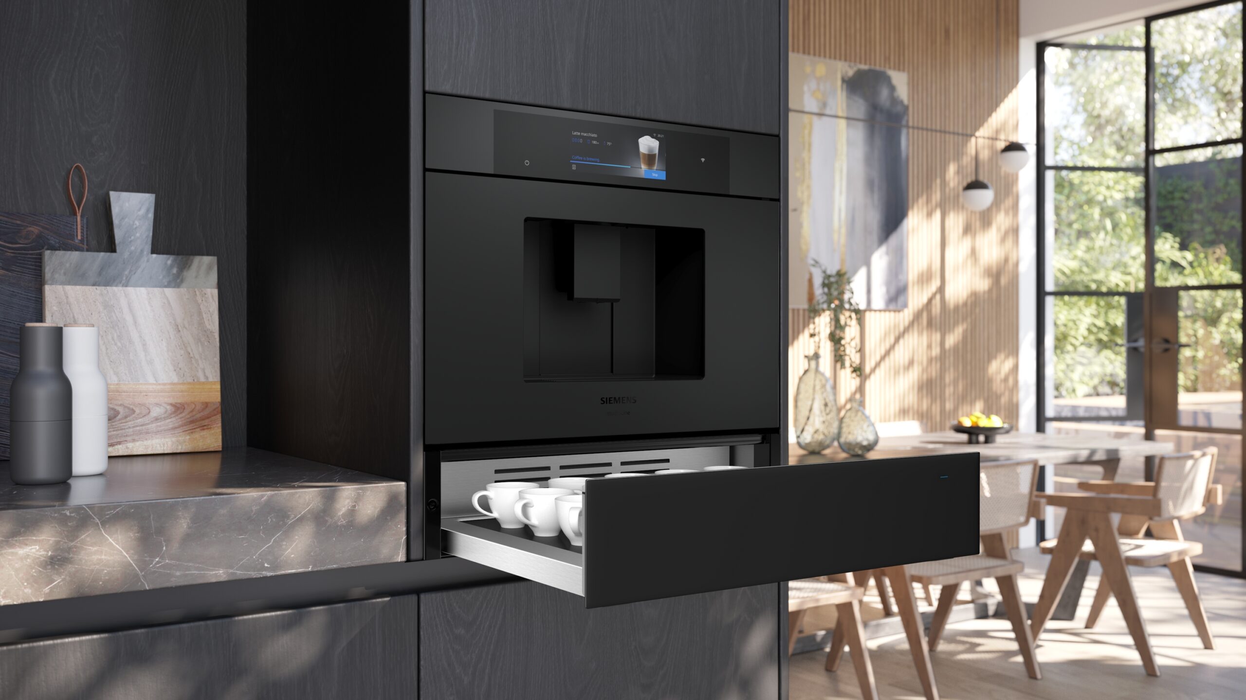 iQ700, Wärmeschublade, 60 x 14 cm, Matt schwarz, BI910C1M1 – Bild 4