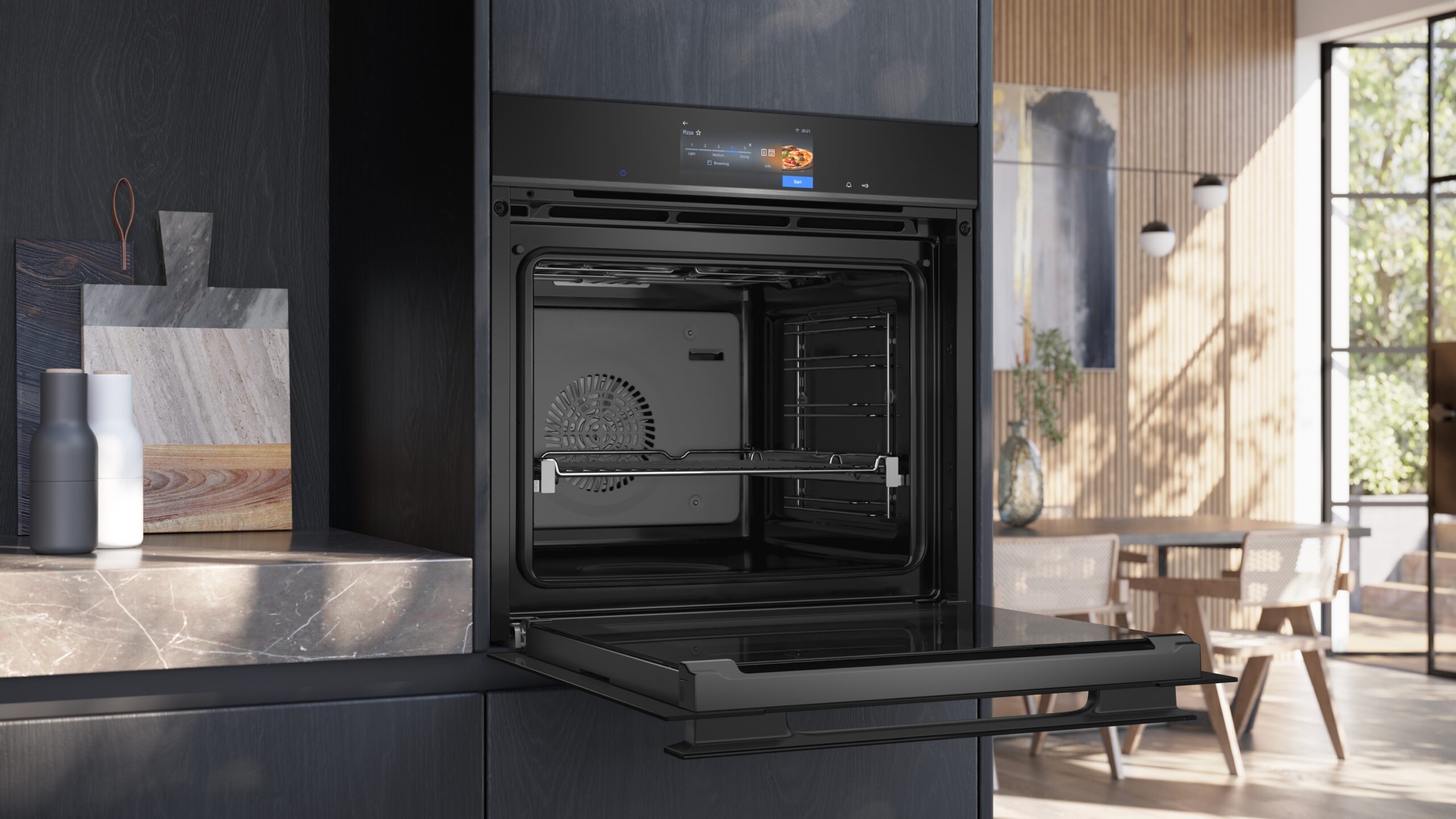 iQ700, Einbau-Dampfbackofen, 60 x 60 cm, Schwarz, Edelstahl, HS938GED2 – Bild 4