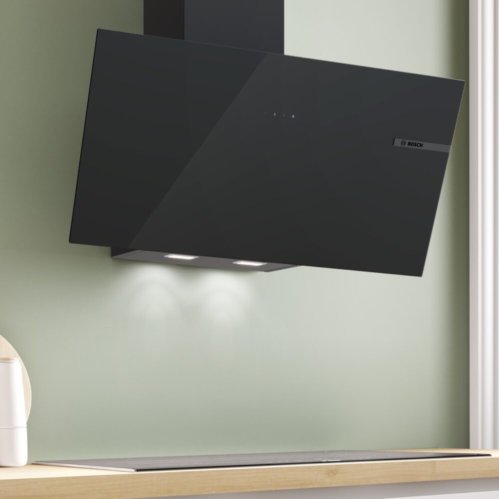 Alternative view of Serie 4, Wandesse, 80 cm, Klarglas schwarz bedruckt, Schwarz, DWK85DF61