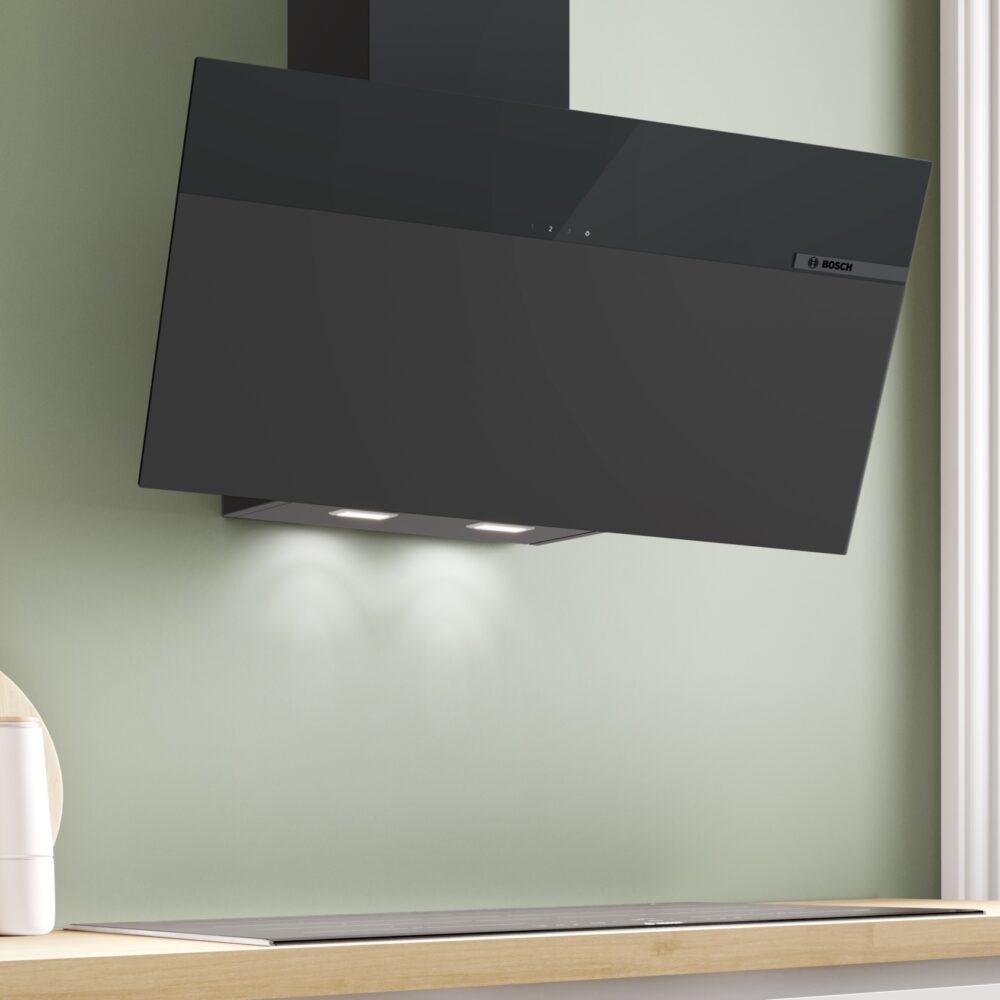 Alternative view of Serie 4, Wandesse, 80 cm, Klarglas matt schwarz bedruckt, Mattschwarz, DWK85DFA1