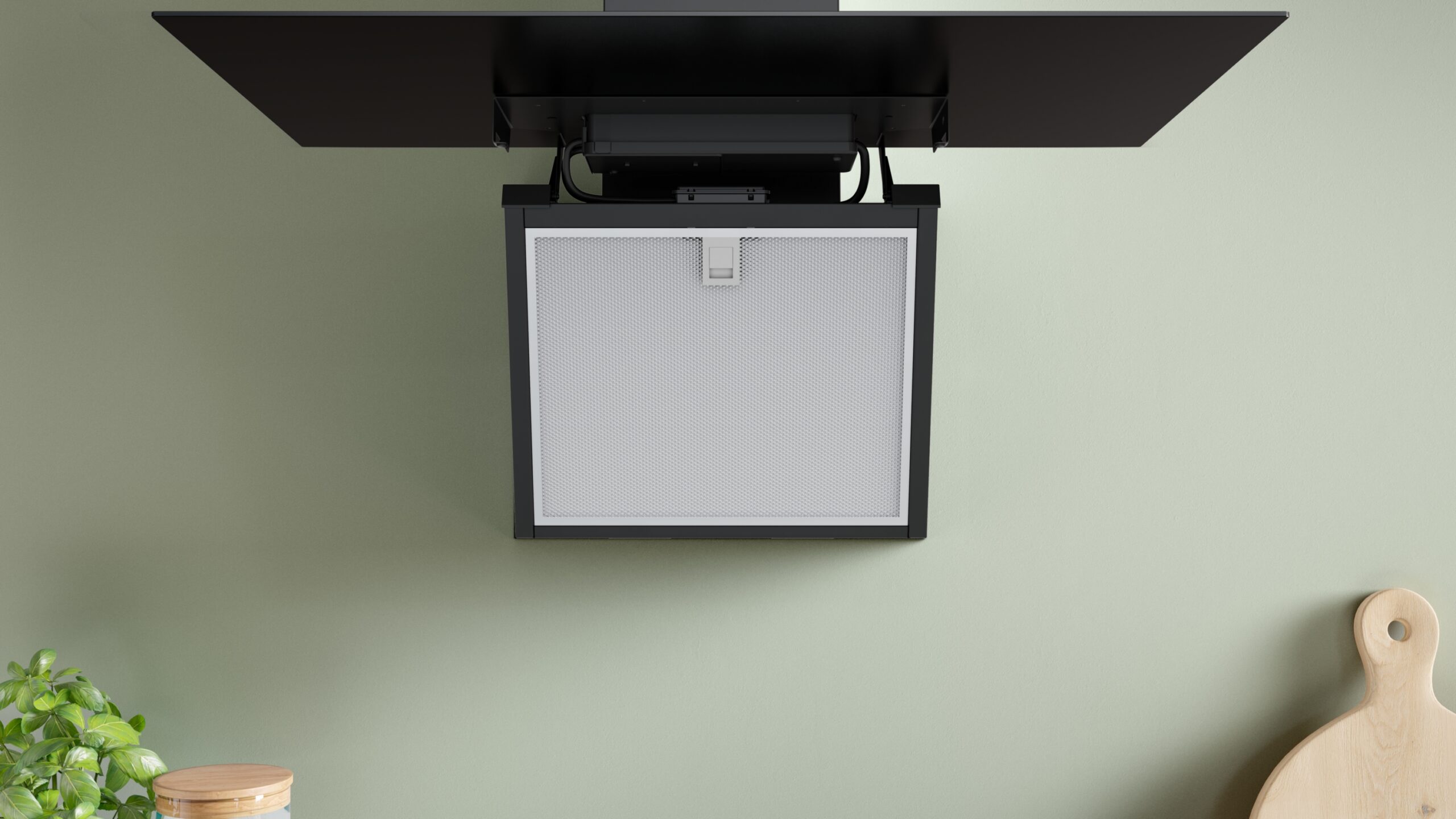 Serie 6, Wandesse, 80 cm, Klarglas schwarz bedruckt, Schwarz, DWK87PN61 – Bild 5