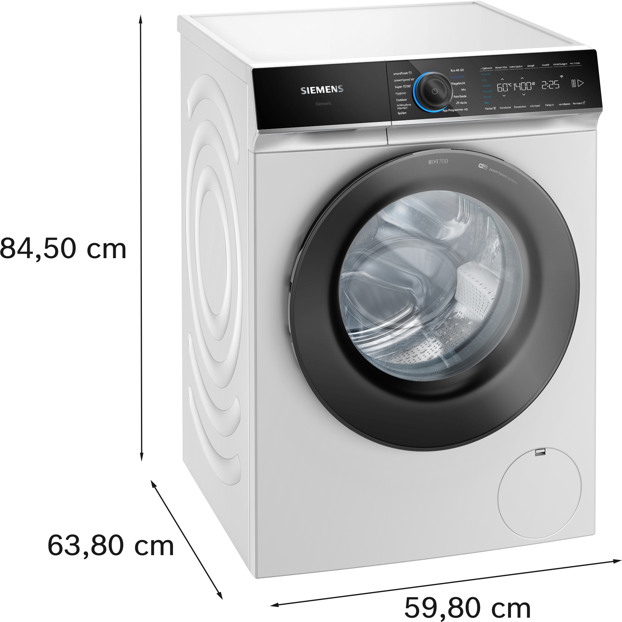 iQ700, Waschmaschine, Frontlader, 9 kg, max. 1400 U/min., WG44B2073 – Bild 6