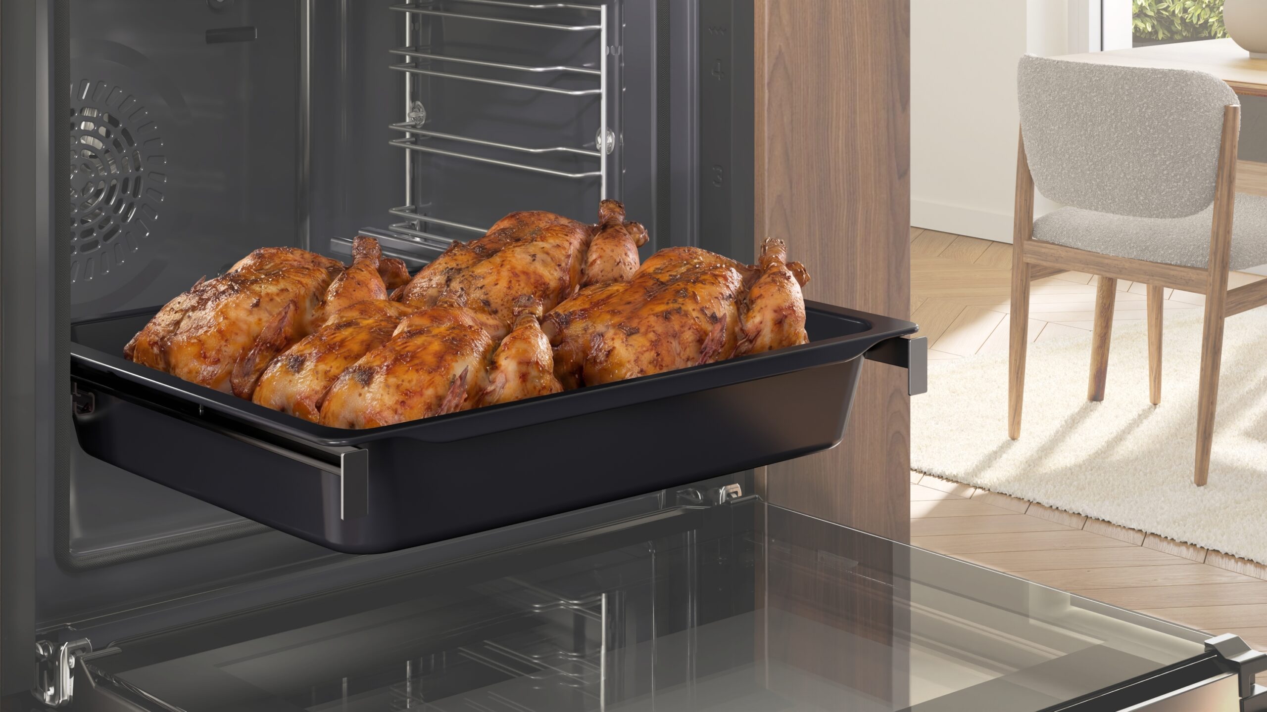 Profipfanne mit Rost, 81 x 455 x 375 mm, 10 l, spülmaschinengeeignet, HZ633070 – Bild 3