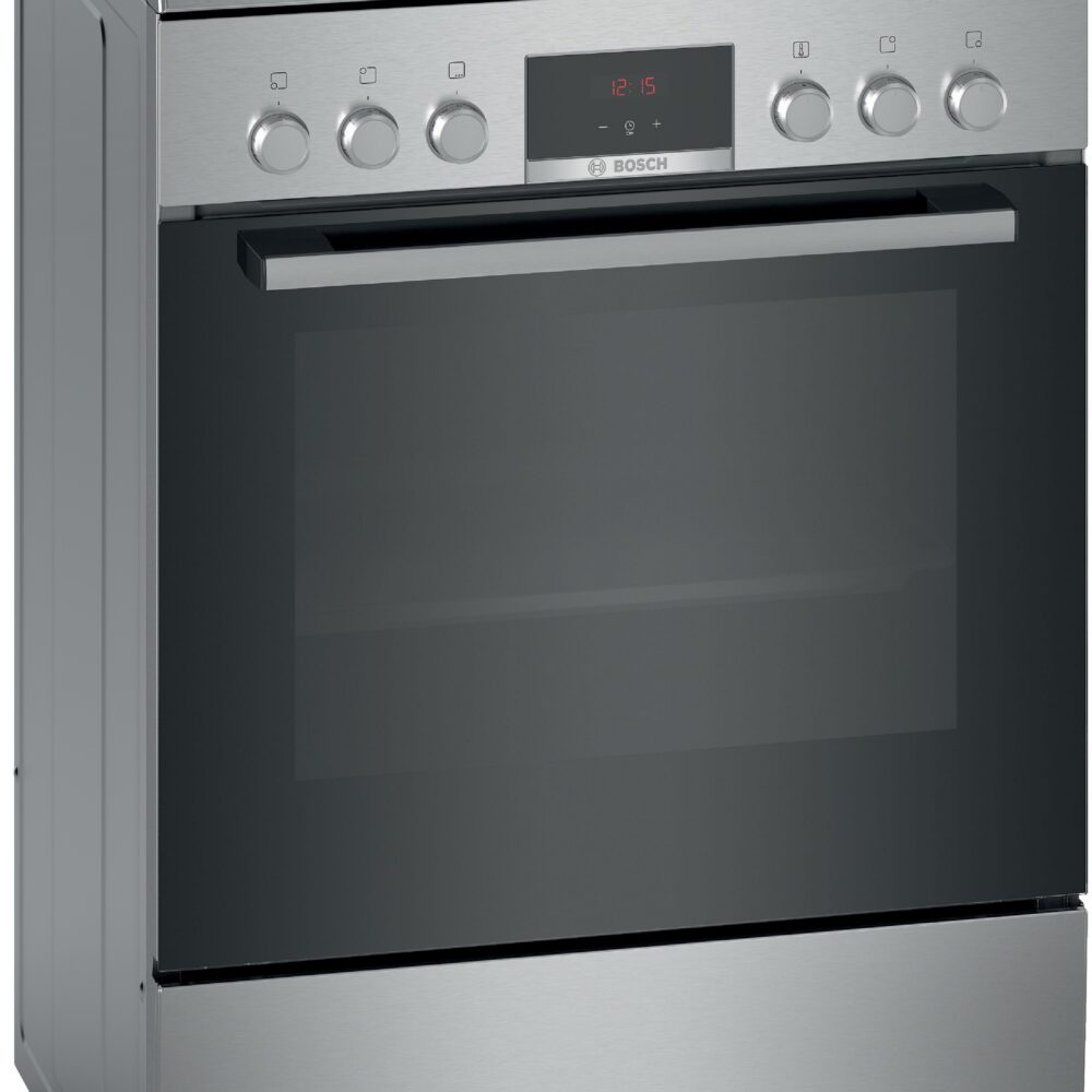 Serie 4, freistehender Elektroherd, Edelstahl, HKR39C250