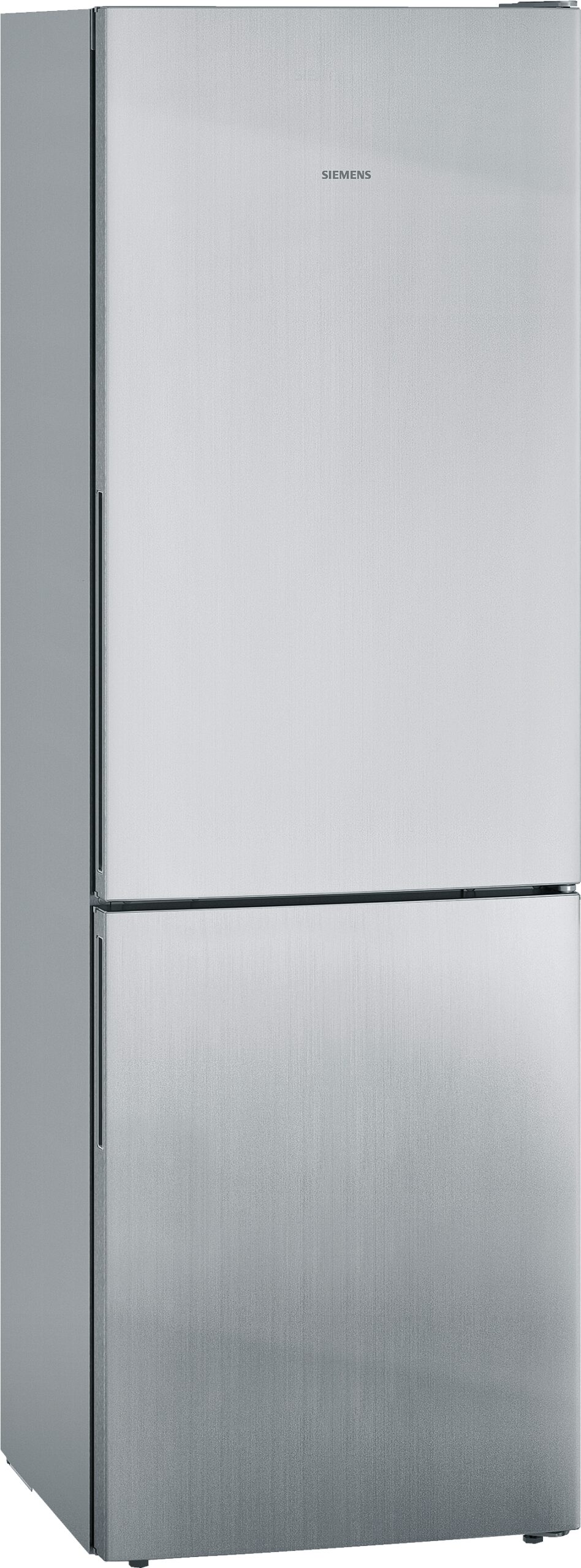 iQ500, Freistehende Kühl-Gefrier-Kombination mit Gefrierbereich unten, 186 x 60 cm, Metall-Optik, KG36EALCA