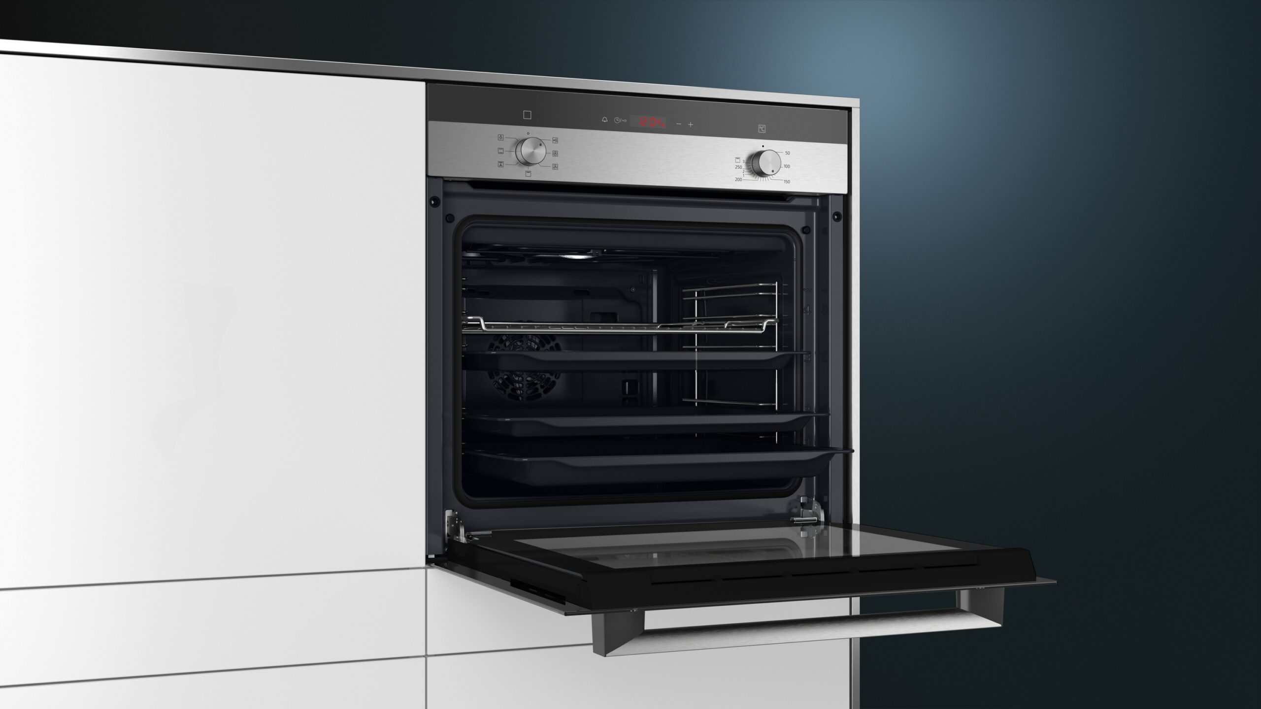 iQ100, Einbau-Backofen, 60 x 60 cm, Edelstahl, HB113FBS1 – Bild 4