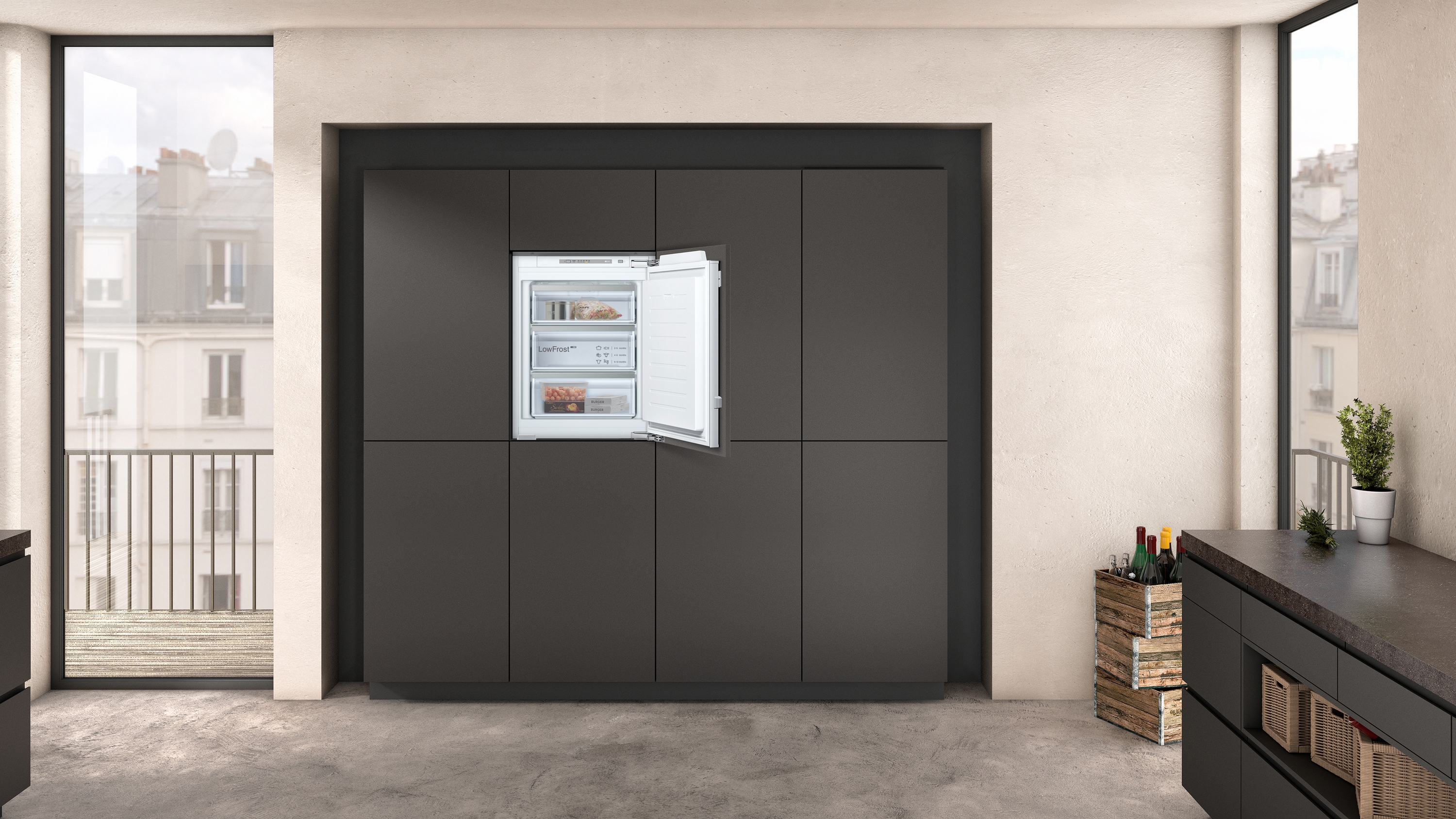 Alternative view of N 50, Einbau-Gefrierschrank, 71.2 x 55.8 cm, Flachscharnier, GI1113FE0