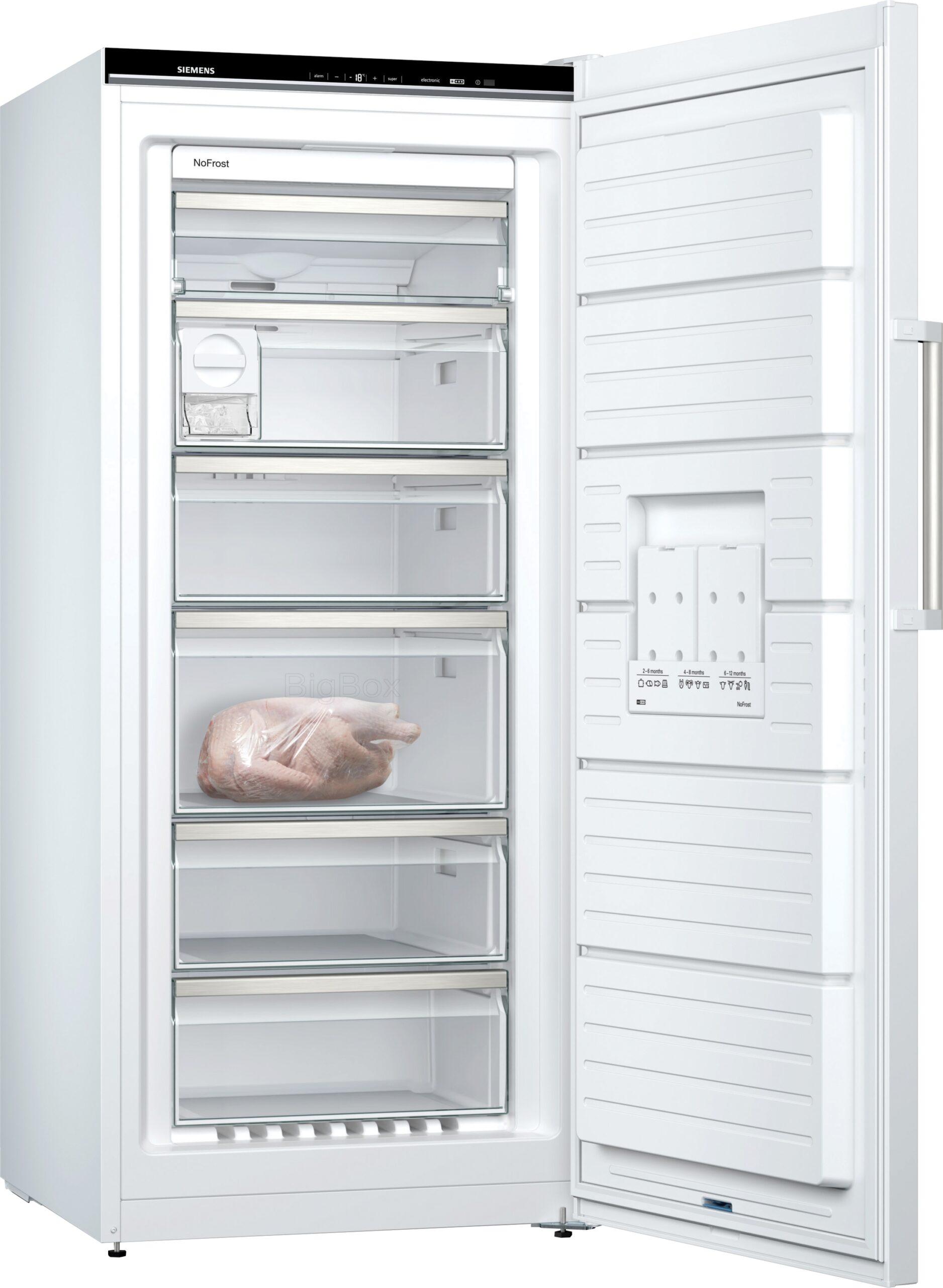 iQ500, Freistehender Gefrierschrank, 161 x 70 cm, GS51NAWCV – Bild 3