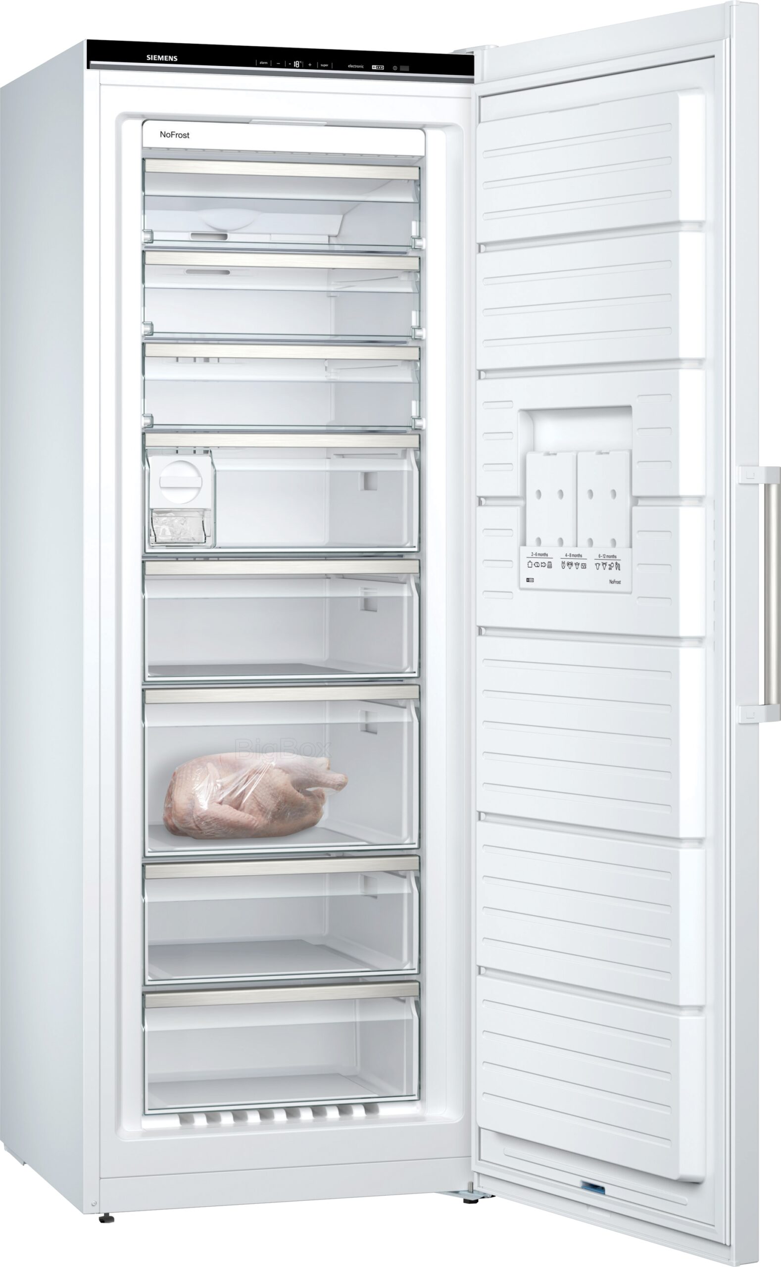 iQ500, Freistehender Gefrierschrank, 191 x 70 cm, GS58NAWCV – Bild 3