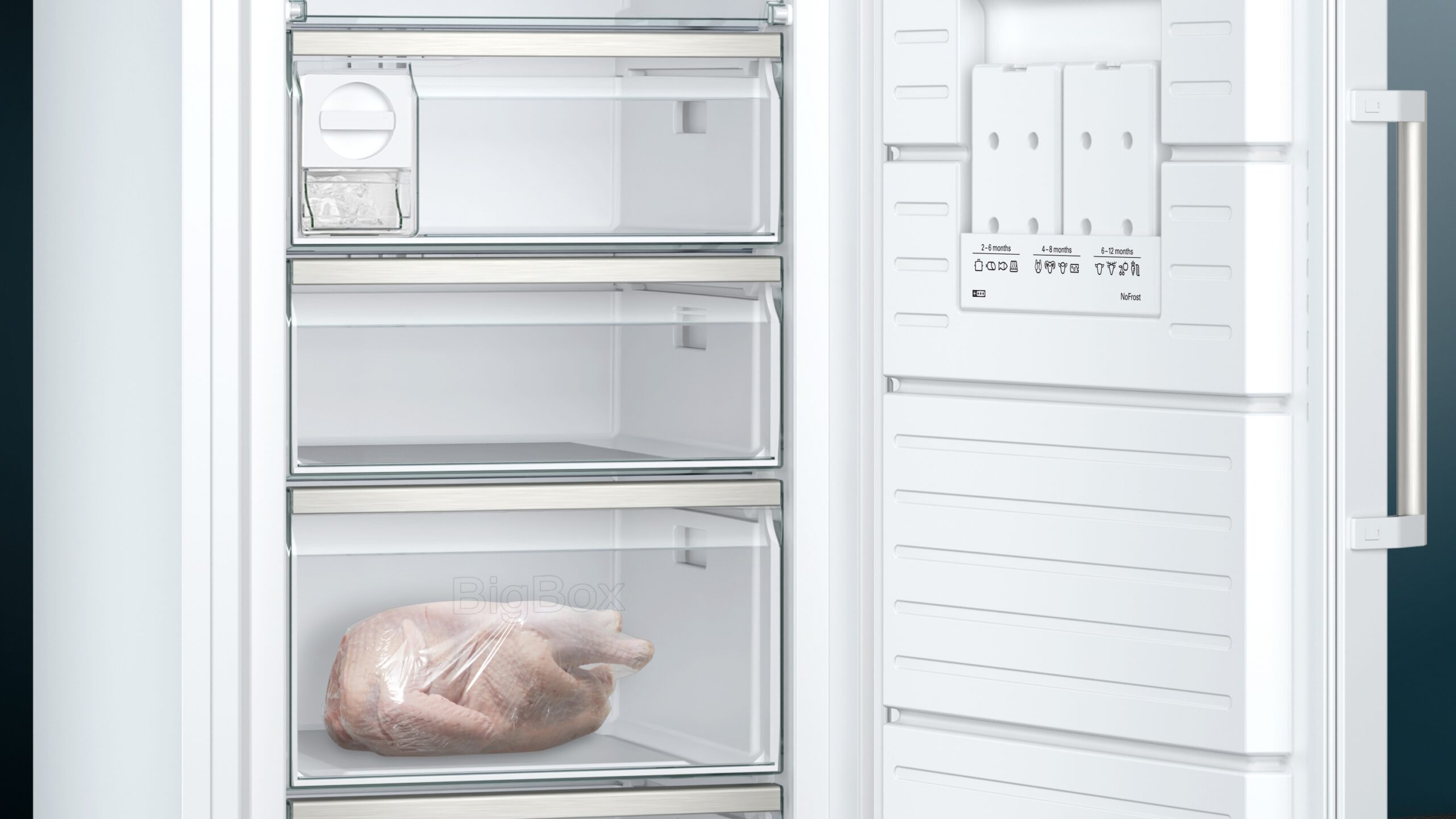 iQ500, Freistehender Gefrierschrank, 191 x 70 cm, GS58NAWCV – Bild 5