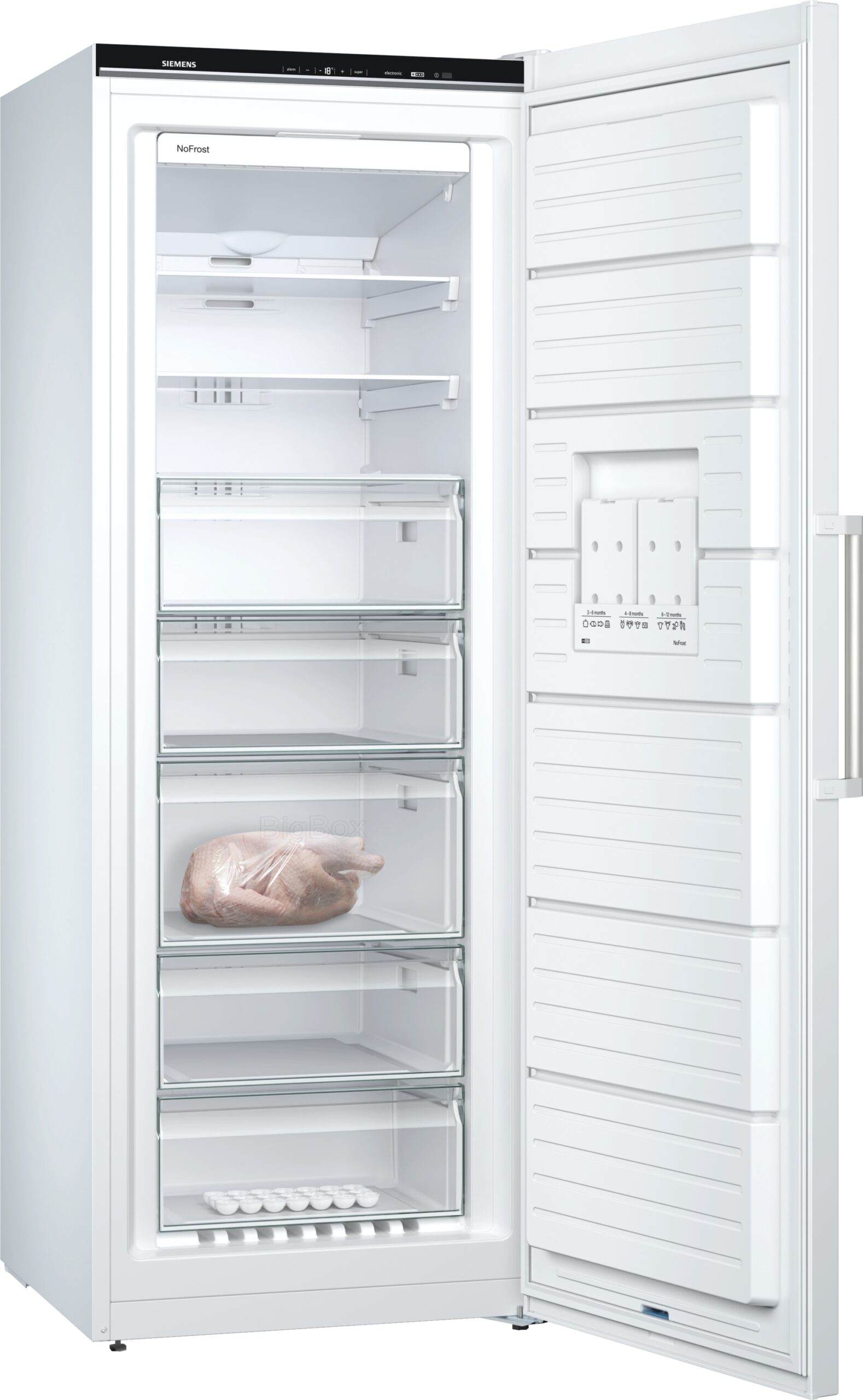 iQ500, Freistehender Gefrierschrank, 191 x 70 cm, GS58NDWDP – Bild 3