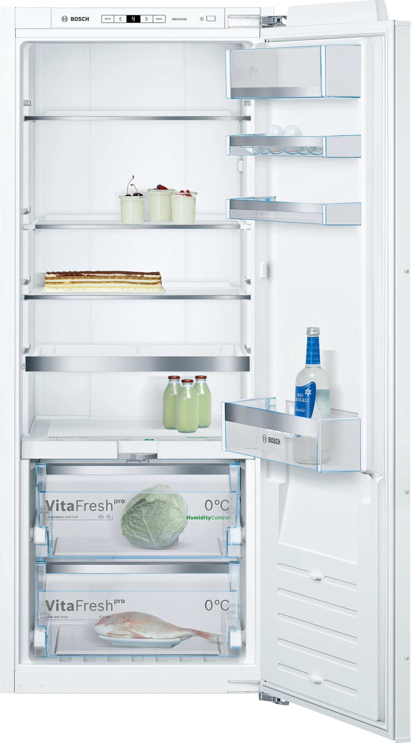 Serie 8, Einbau-Kühlschrank, 139.7 x 55.8 cm, Flachscharnier, KIF51AFE0