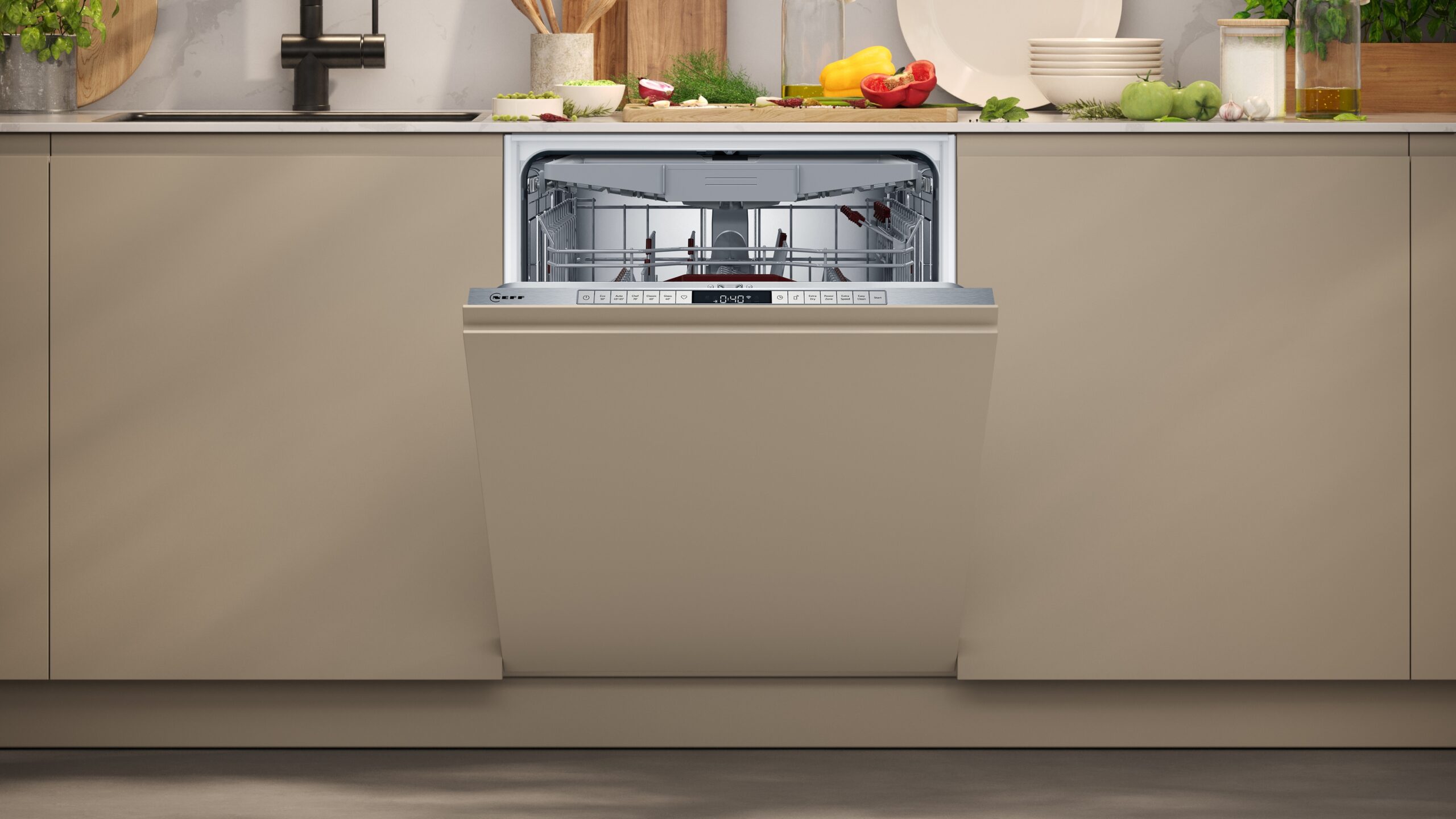 N 70, Geschirrspüler vollintegrierbar, 60 cm, XXL, VarioScharnier für besondere Einbausituationen, S297TCX00E – Bild 2