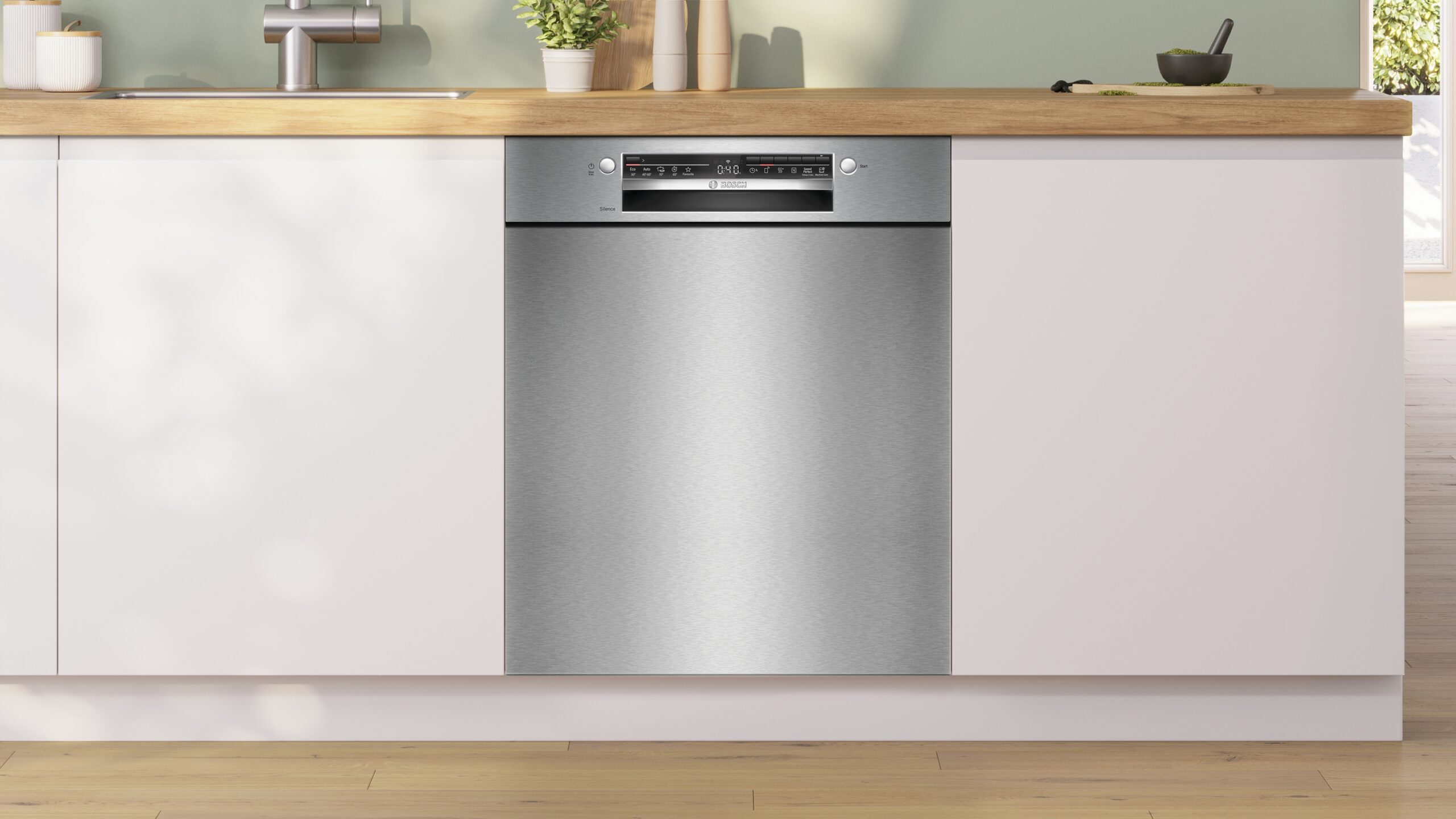 Serie 2, Unterbau-Geschirrspüler, 60 cm, Gebürsteter Stahl, SMU2ITS09E – Bild 2